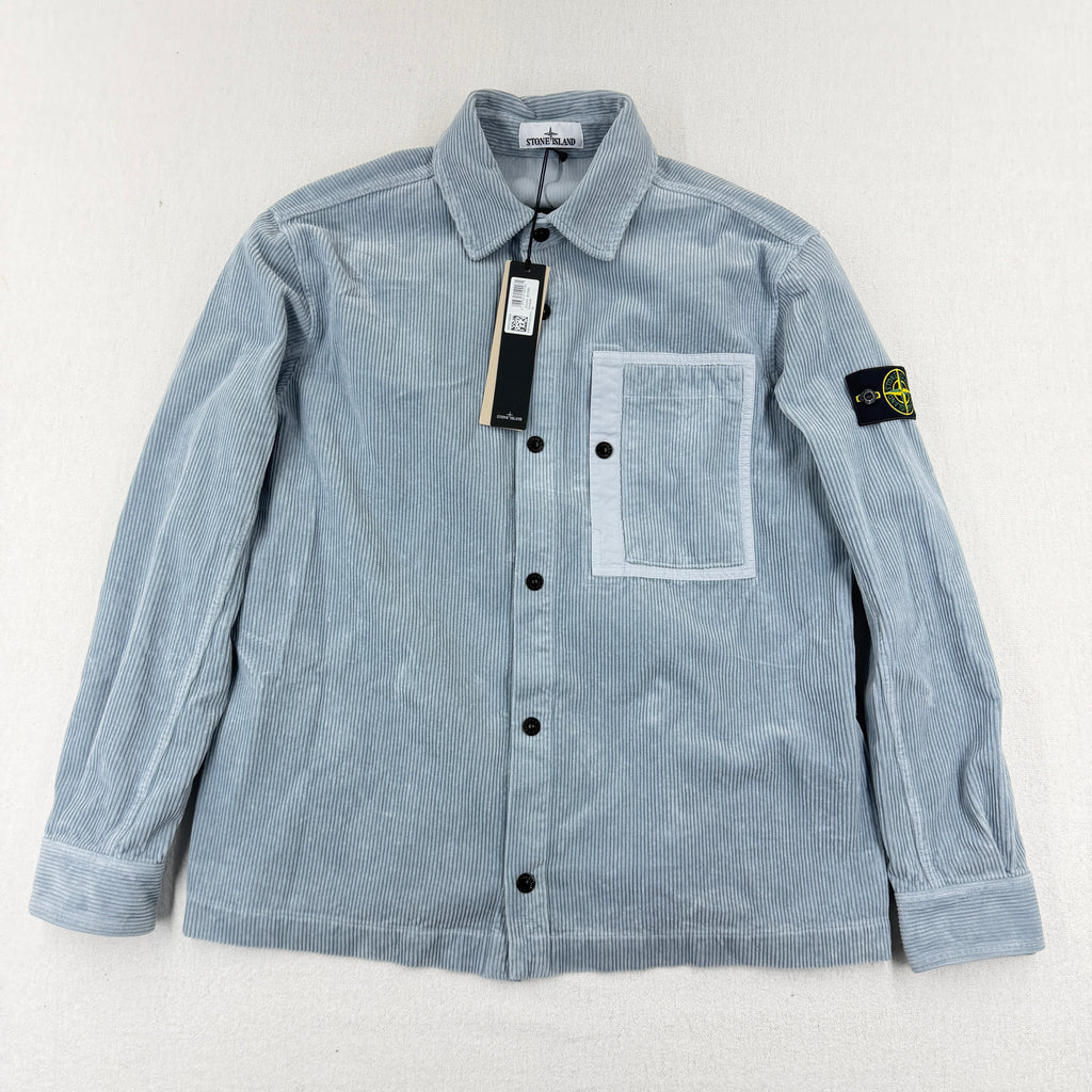 Stone Island Corduroy Organic Cotton Overshirt — front