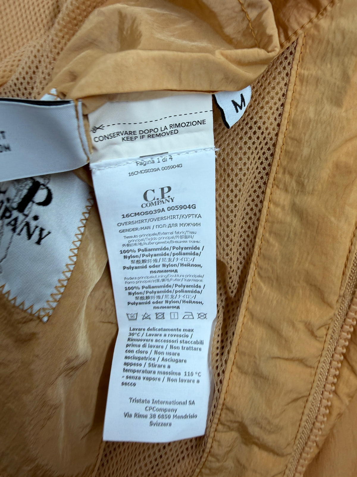 C.P. Company Chrome-R Pocket Overshirt — label