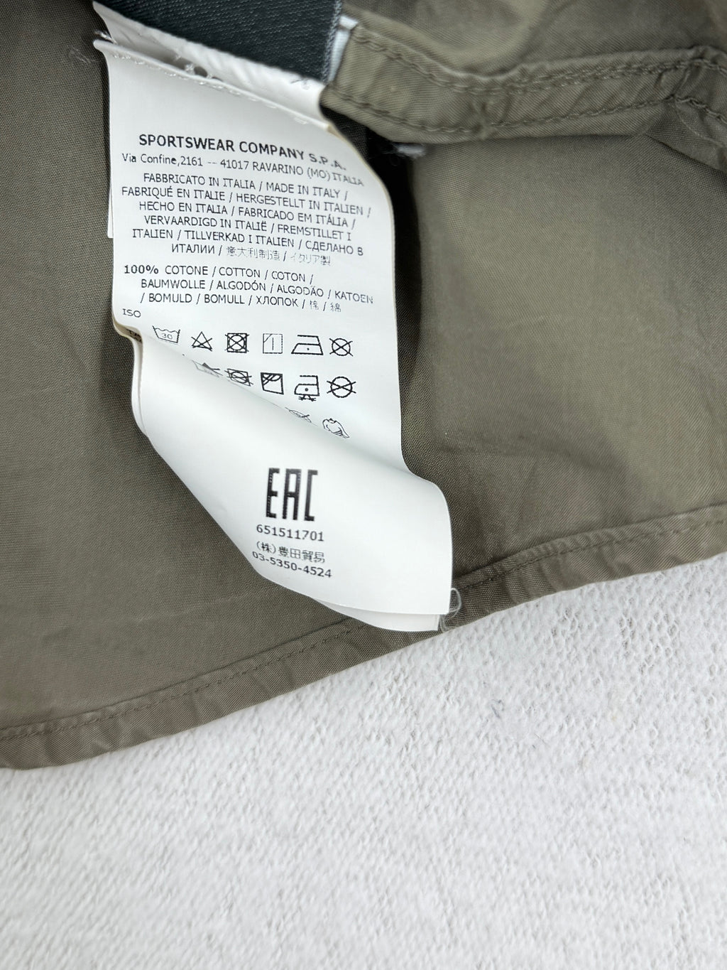 Stone Island Stellina Overshirt — label