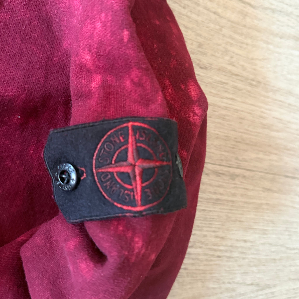 Stone Island Red Camo OVD Pullover Hoodie - Small