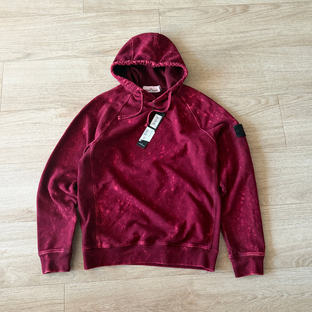 Stone Island Red Camo OVD Pullover Hoodie - Small