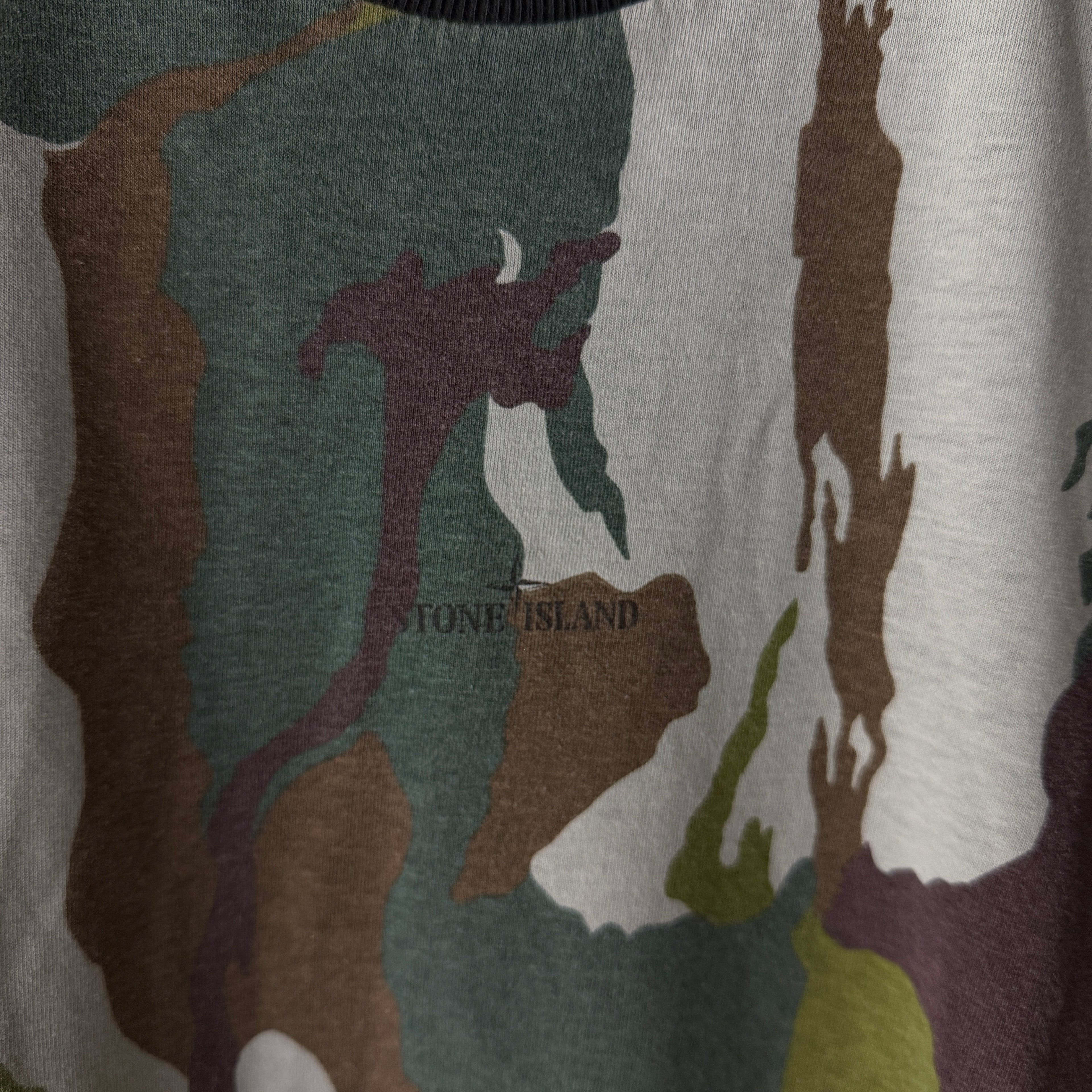 Stone Island Flowing Camo T-Shirt - Large