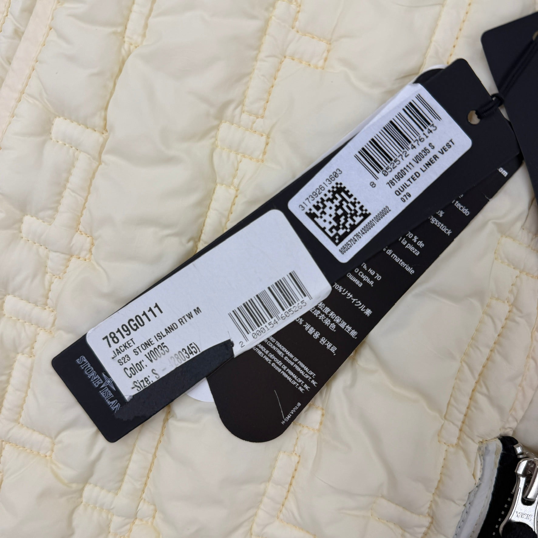 Stone Island Shadow Project Quilted Liner Vest - Small