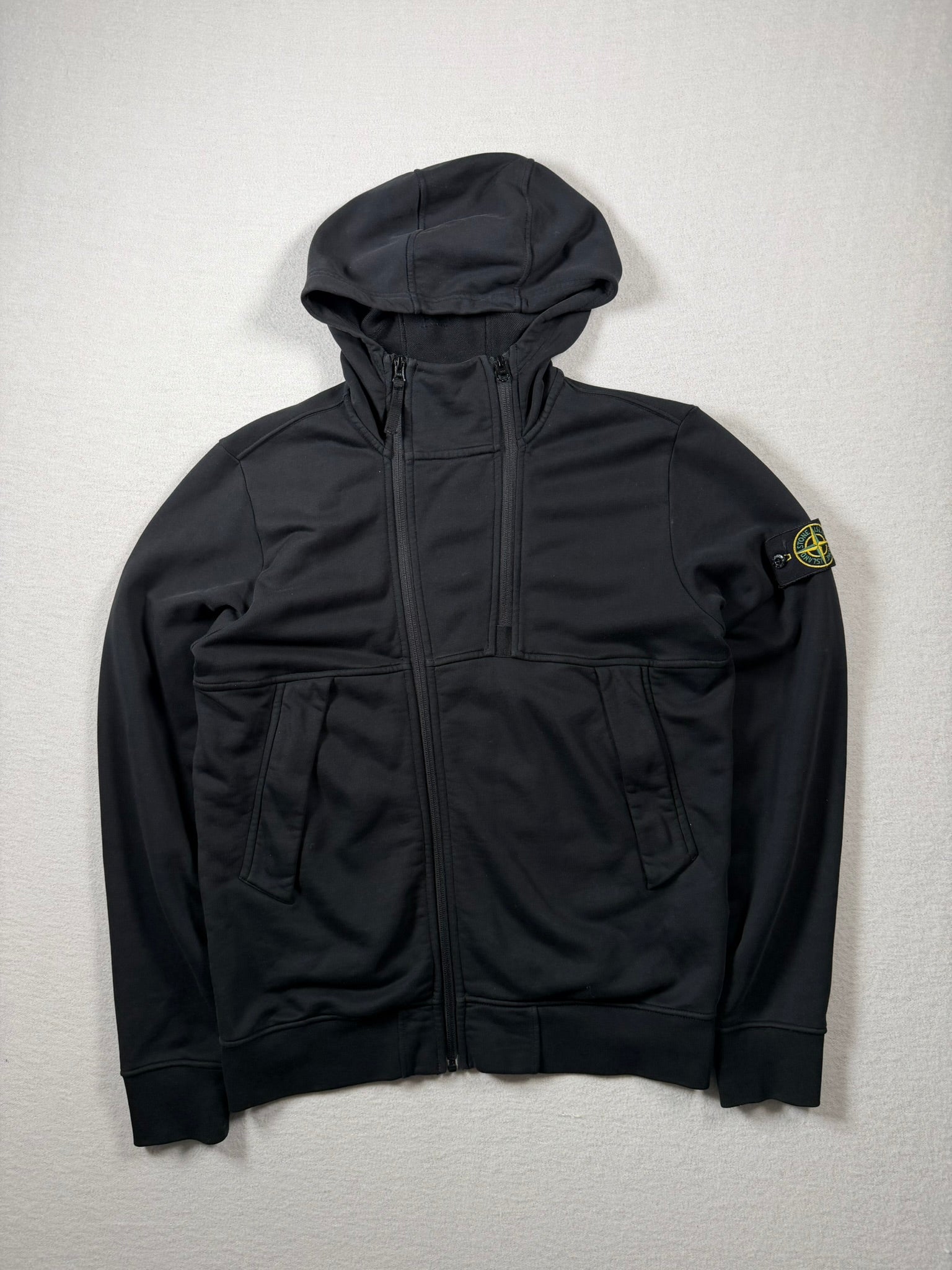 Stone Island Double ZipUp Hoodie - Medium
