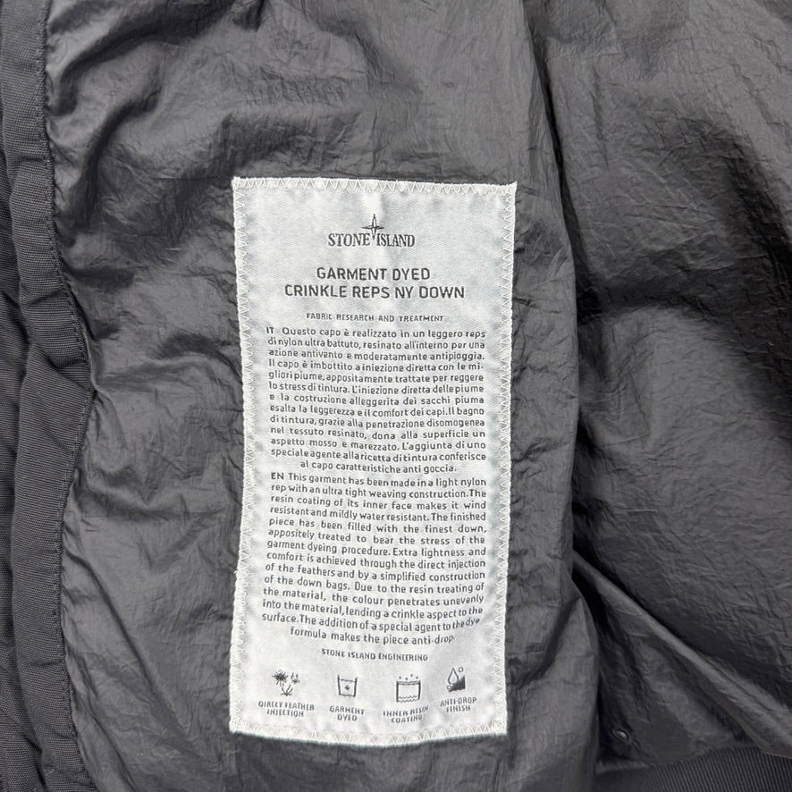 Stone Island Crinkle Reps NY Down Bomber Jacket - Medium
