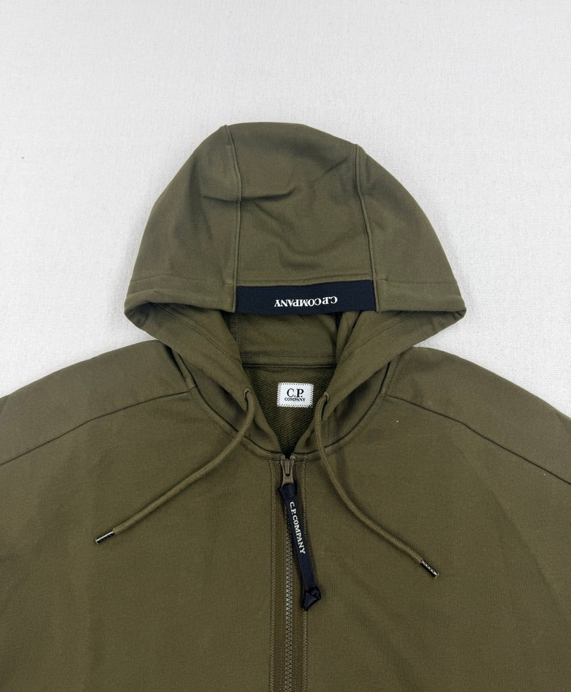 .C.P. Company Diagonal Hooded Zip Lens Sweatshirt - Large