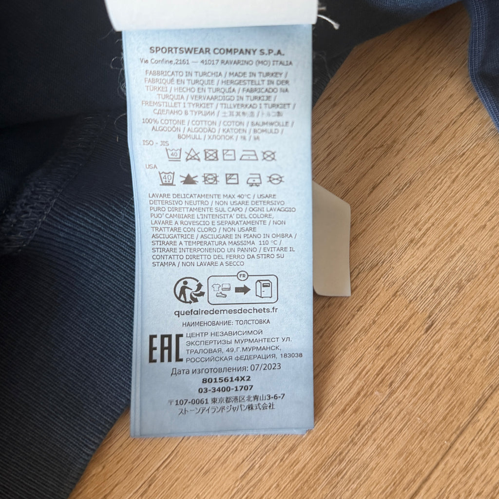 Stone Island Marina 'OLD' Treatment Crewneck Sweatshirt - Medium