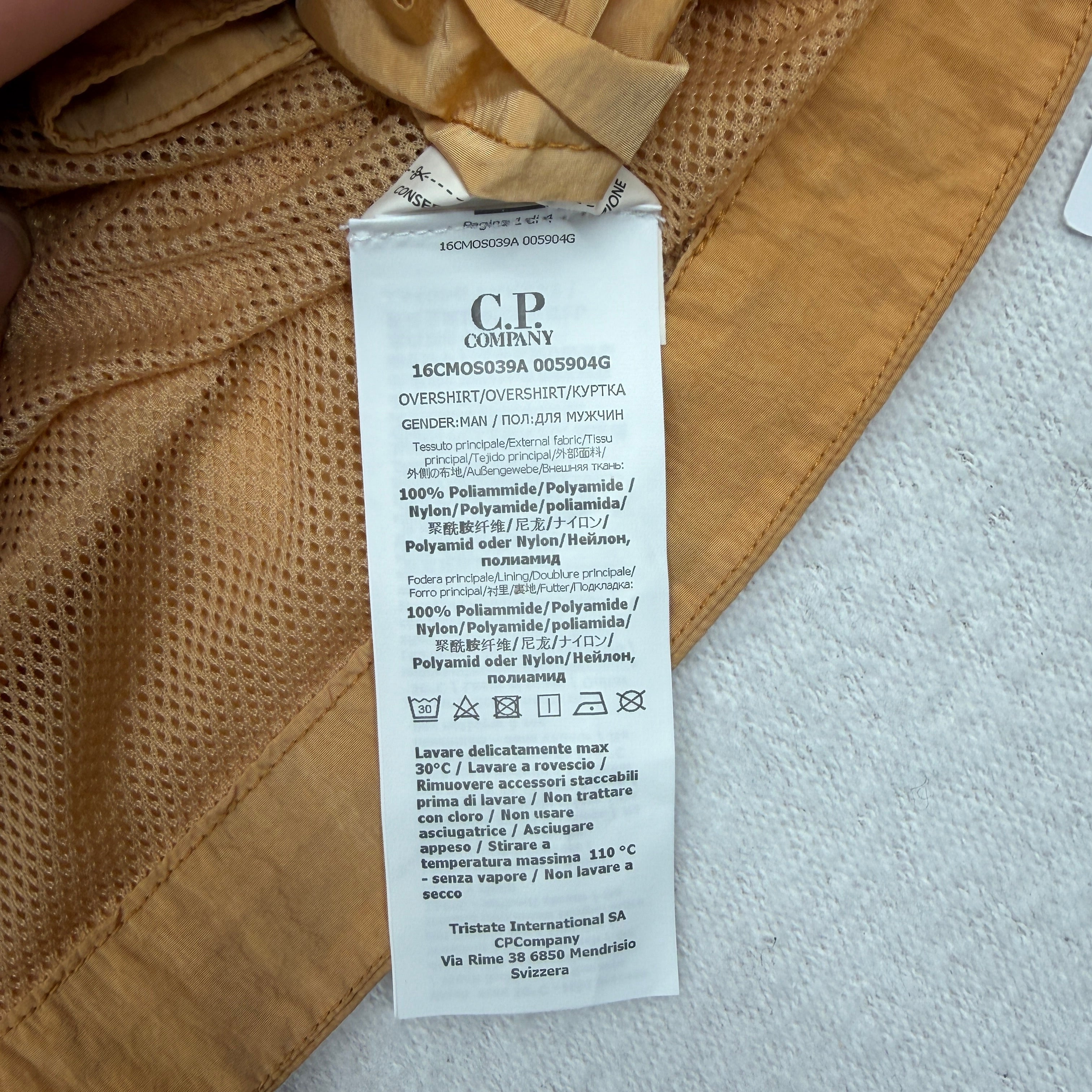 C.P. Company Orange Chrome-R Overshirt – Large