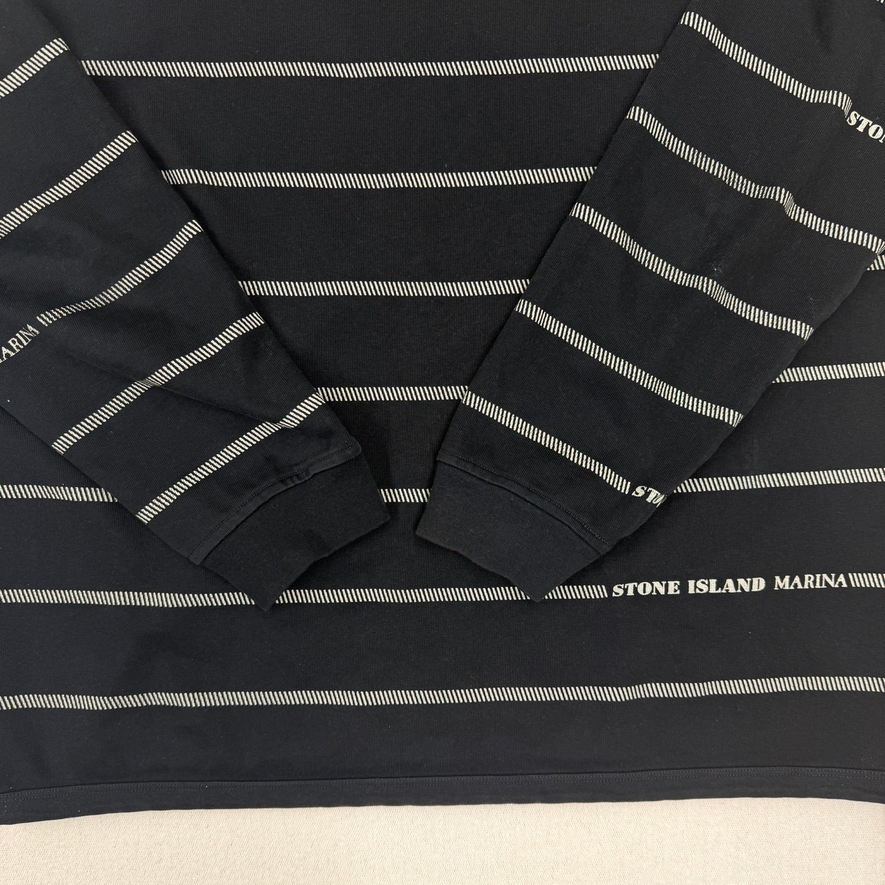 Stone Island Marina Striped Sweatshirt - Large