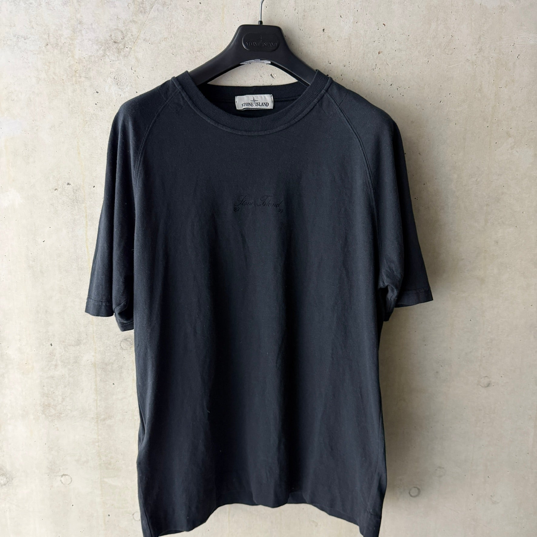 Stone Island 40th Anni 82/22 Black T-Shirt - Large