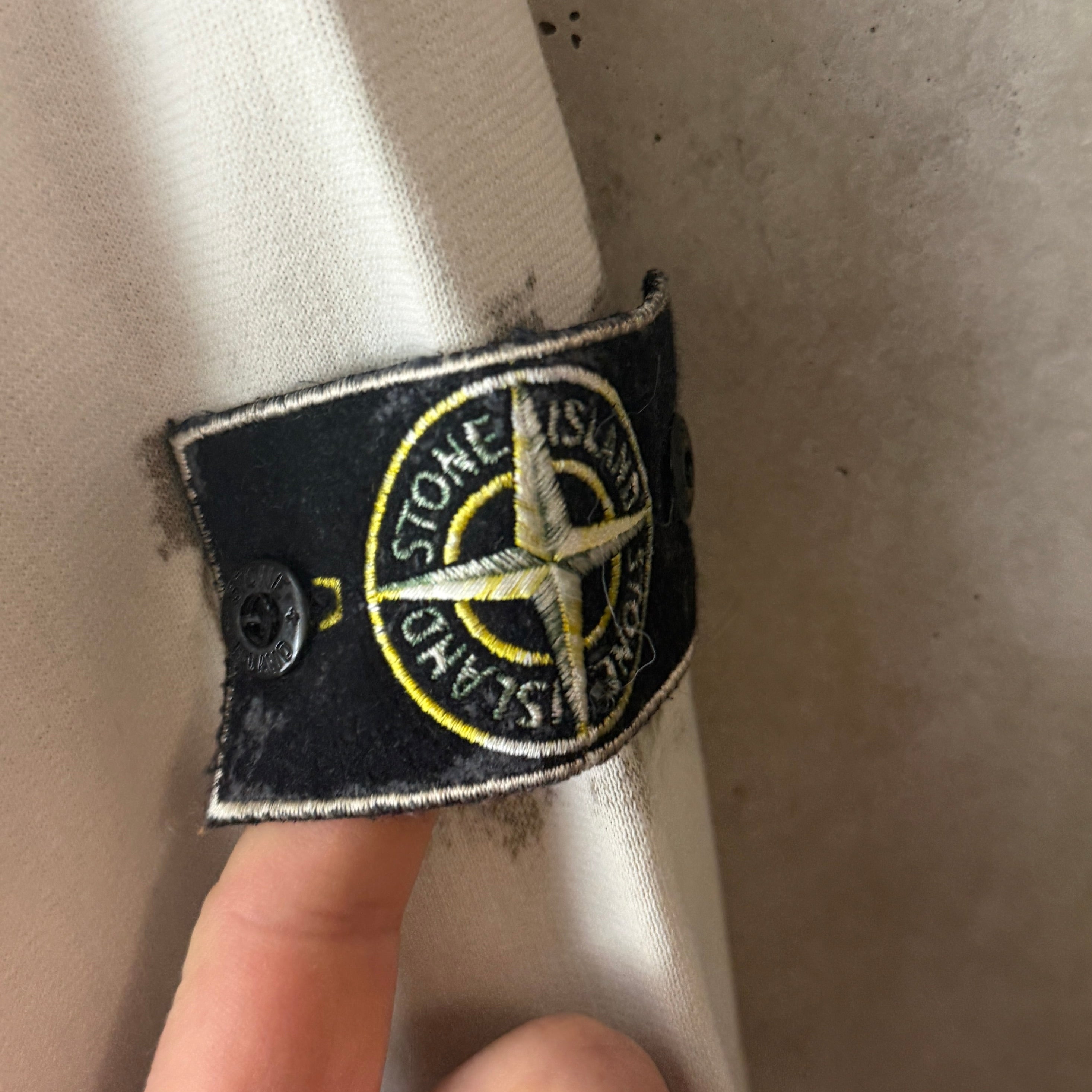 Stone Island Hand Corrosion Crewneck Sweatshirt - Large