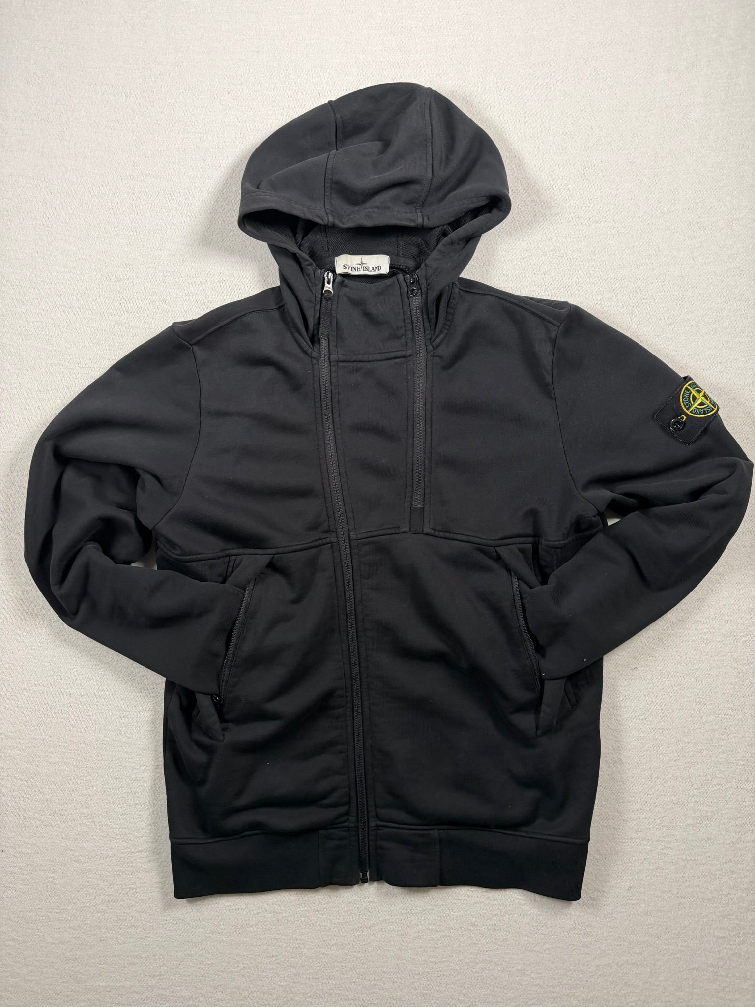 Stone Island Double ZipUp Hoodie - Medium