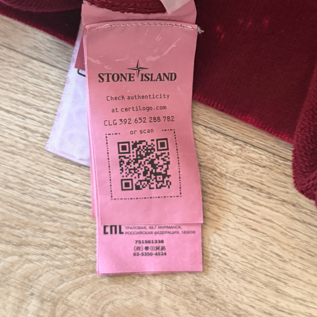 Stone Island Red Camo OVD Pullover Hoodie - Small