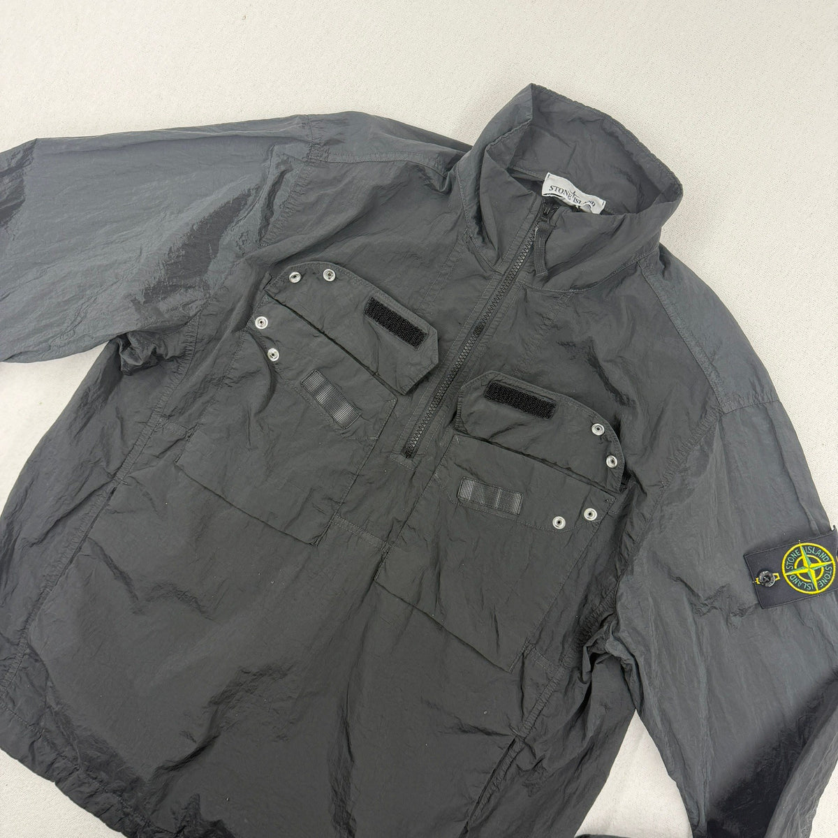 Stone Island Nylon Metal ECONYL Half-Zip Jacket Anorak — detail