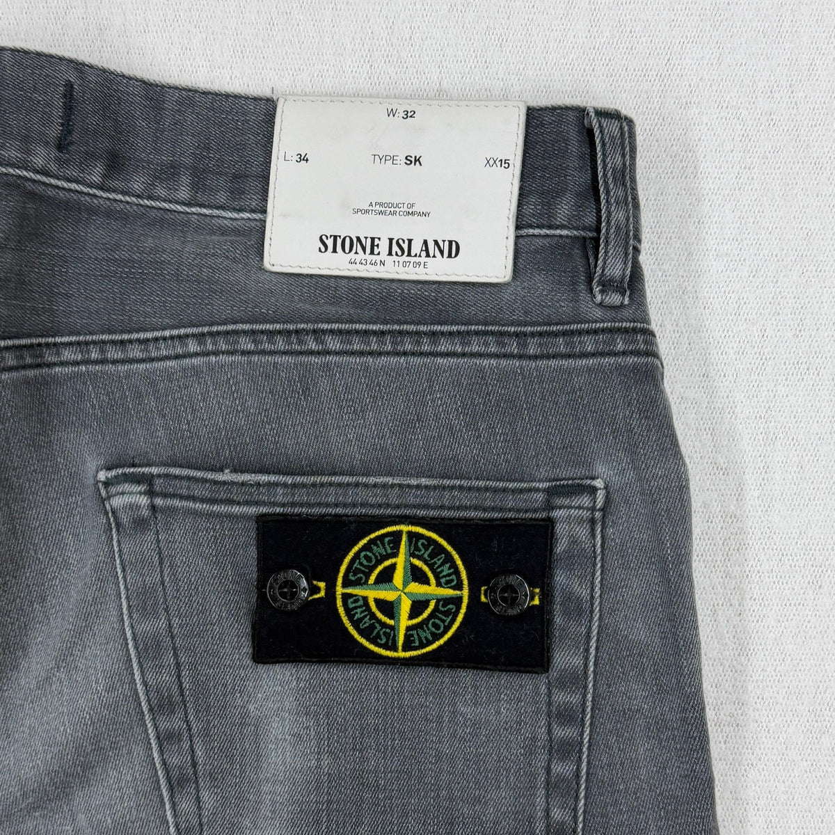 Stone Island AW15 Type SK Skinny Fit Jeans - W32 L34 — detail