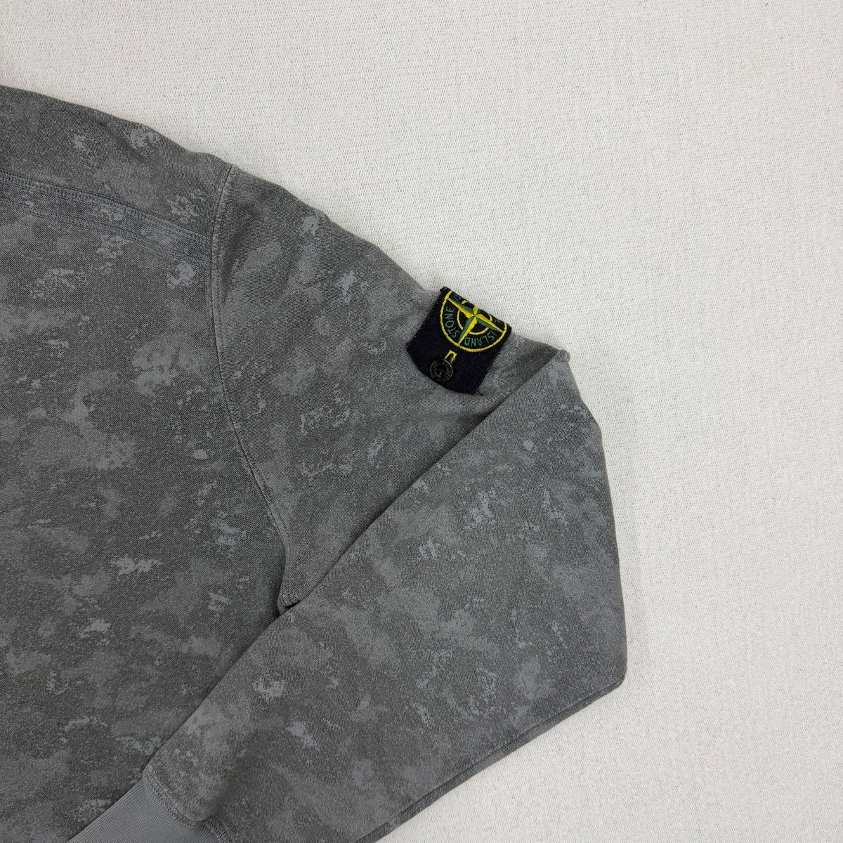 Stone Island SS16 Painted Camo Crewneck Sweatshirt — detail