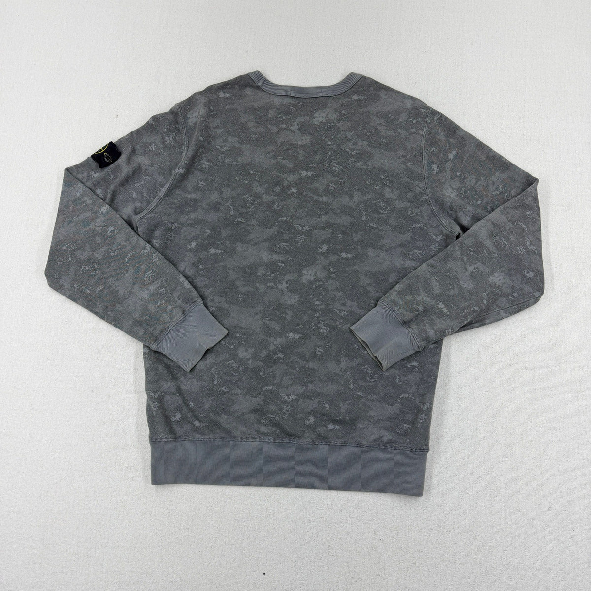 Stone Island SS16 Painted Camo Crewneck Sweatshirt — detail