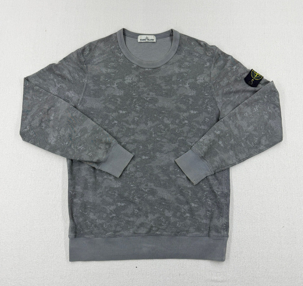 Stone Island SS16 Painted Camo Crewneck Sweatshirt — front