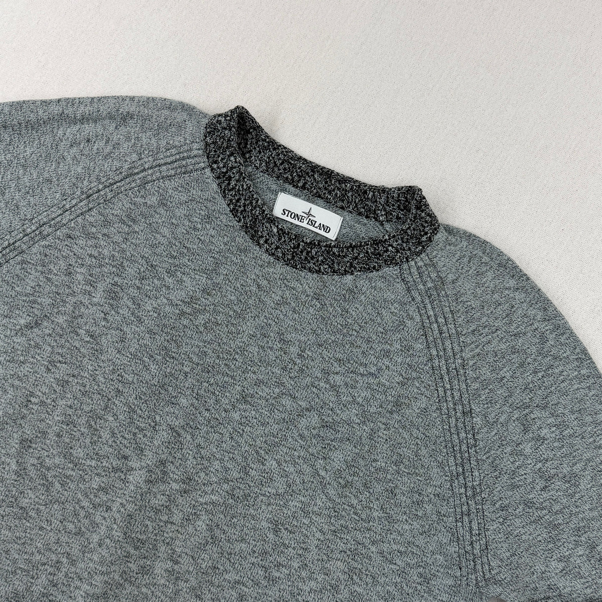 Stone Island AW16 Cotton Blend Melange Crewneck Knit — detail