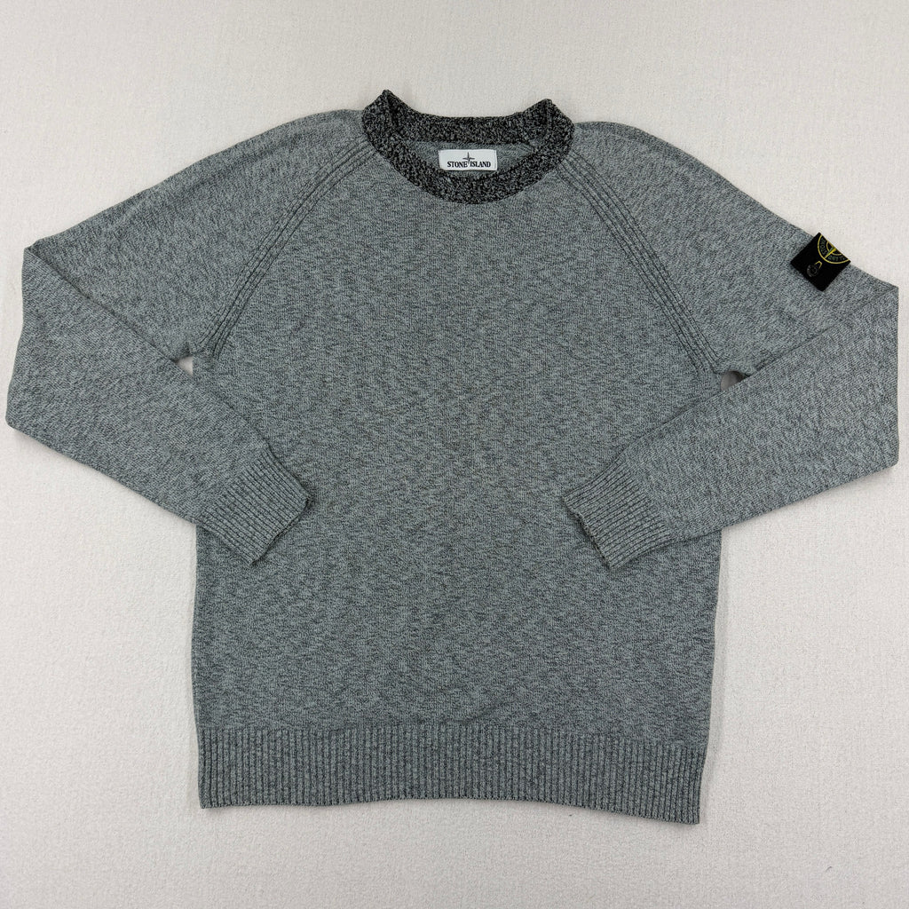 Stone Island AW16 Cotton Blend Melange Crewneck Knit — front
