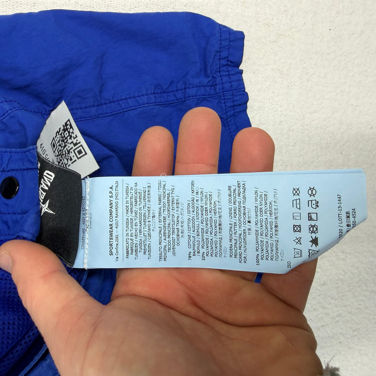 Stone Island Nylon Swimming Trunks — detail