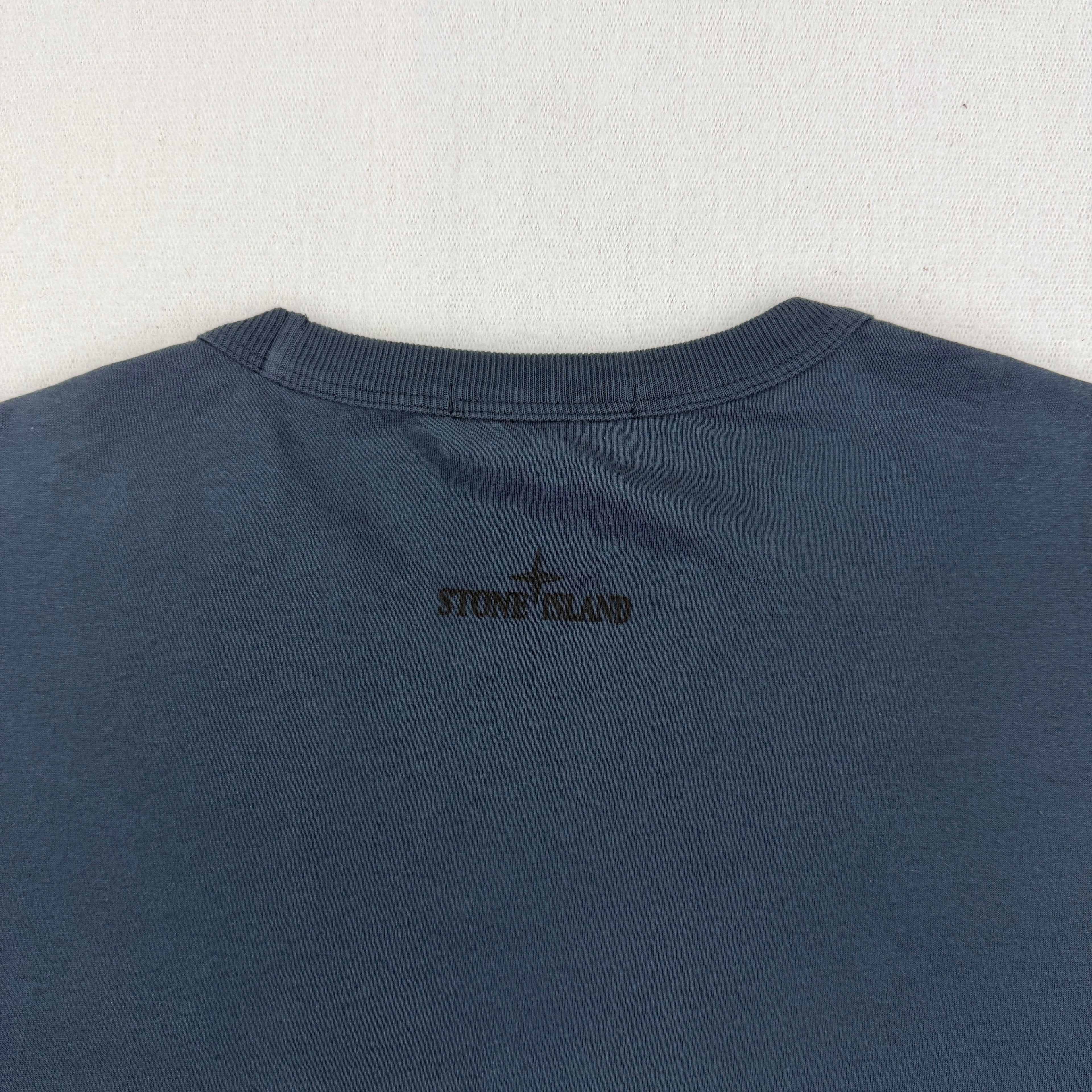 Stone Island Navy T-Shirt Utility Pocket - Large
