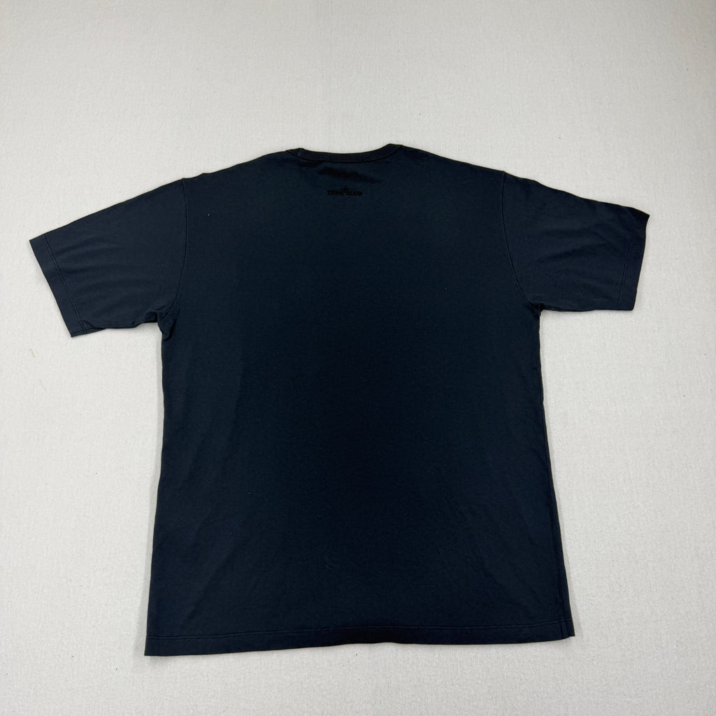 Stone Island Navy T-Shirt Utility Pocket - Large