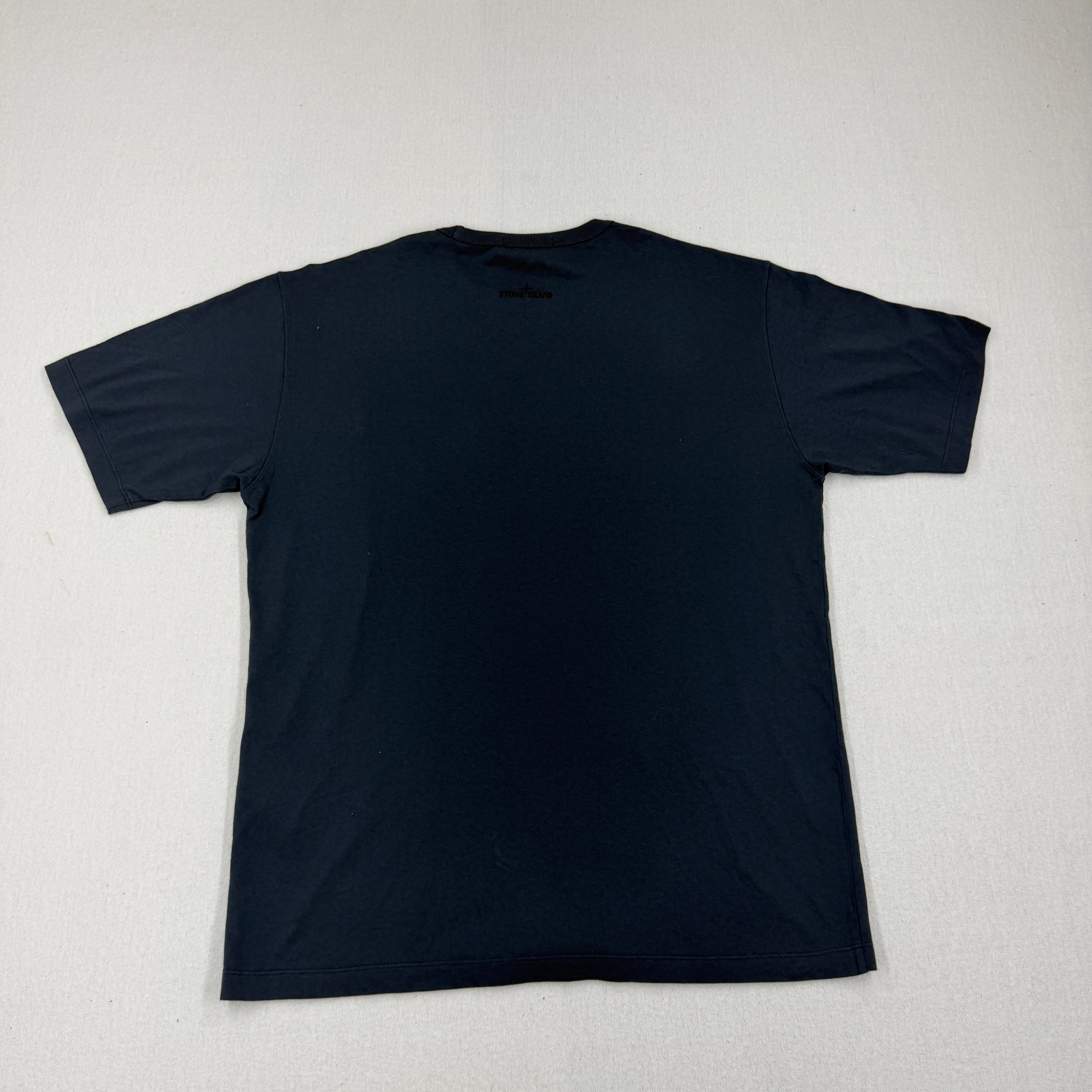 Stone Island Navy T-Shirt Utility Pocket - Large