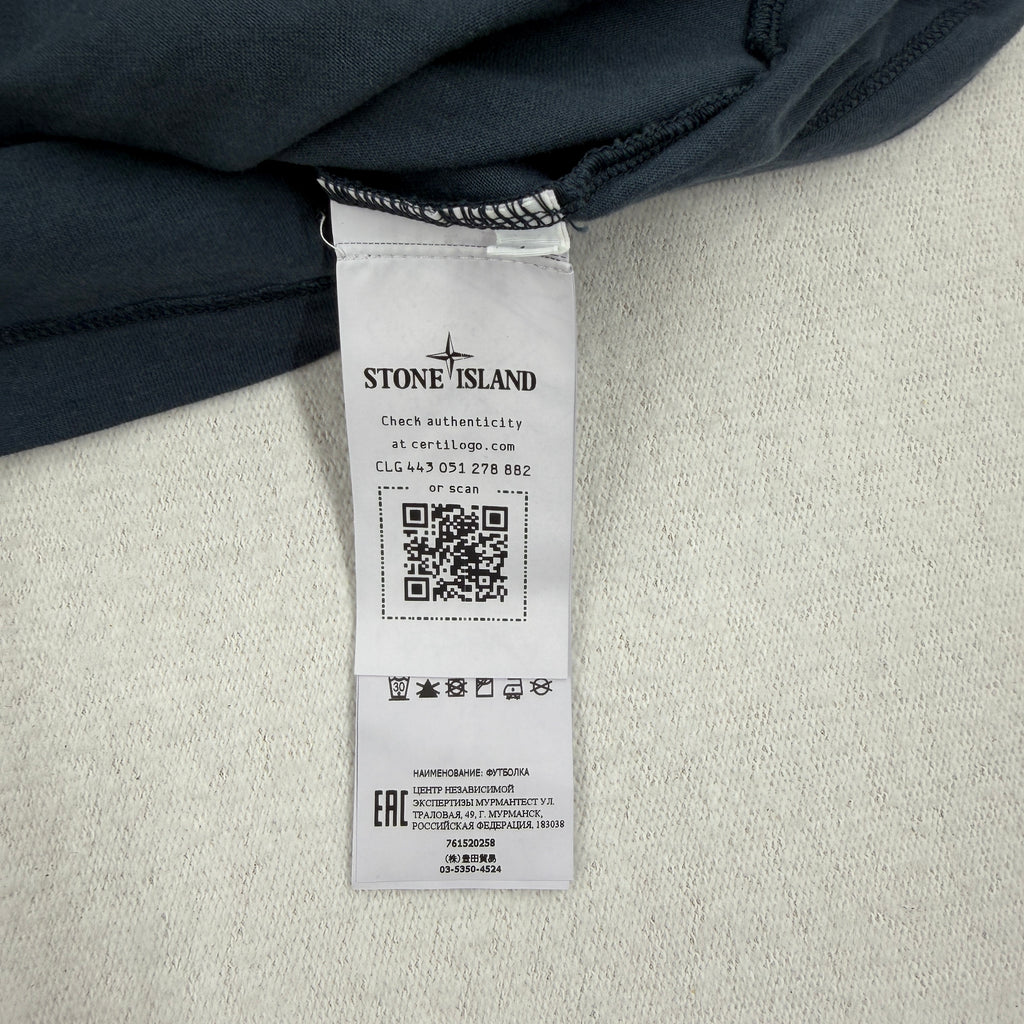 Stone Island Navy T-Shirt Utility Pocket - Large