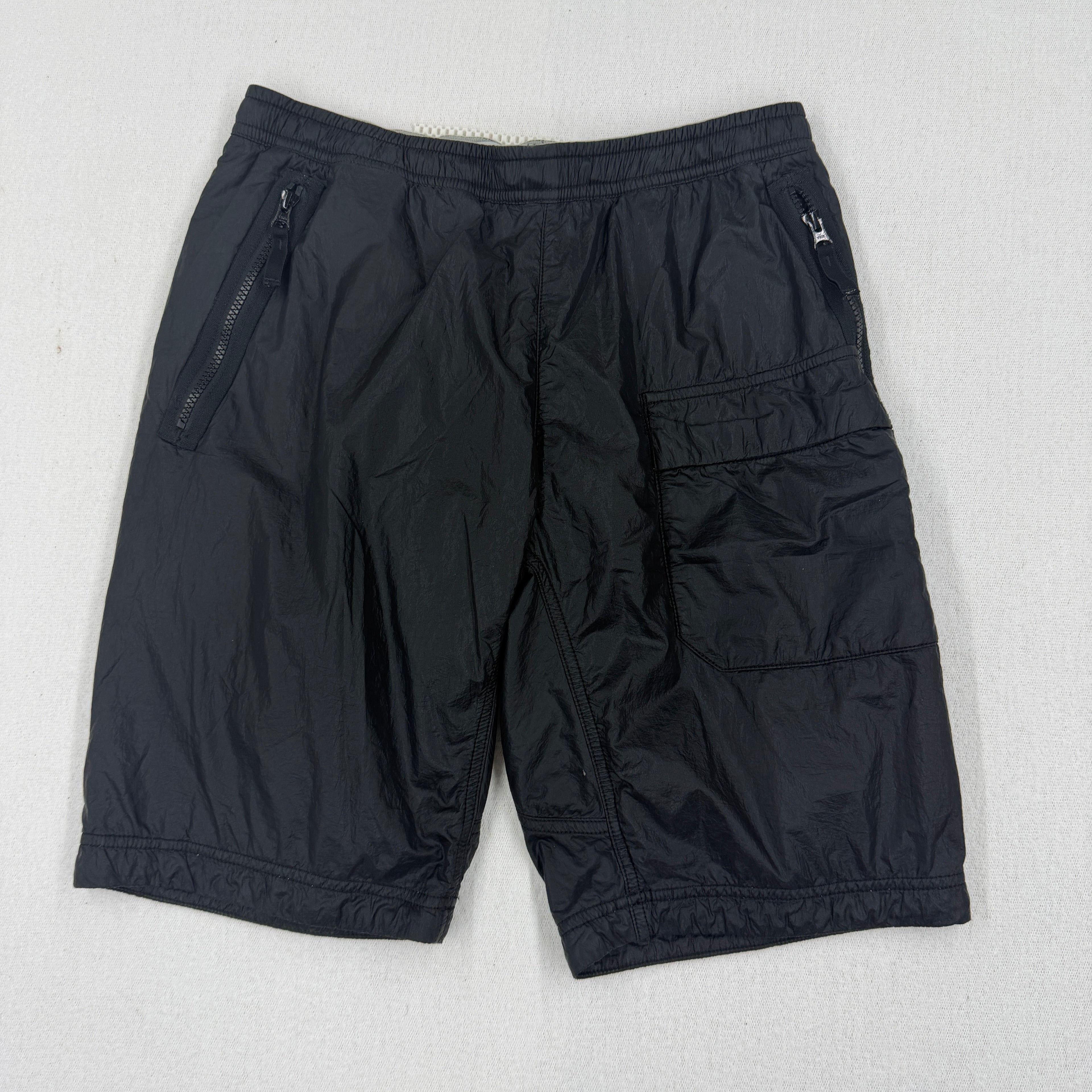 Stone Island Navy Micro Ripstop Nylon Shorts - W30