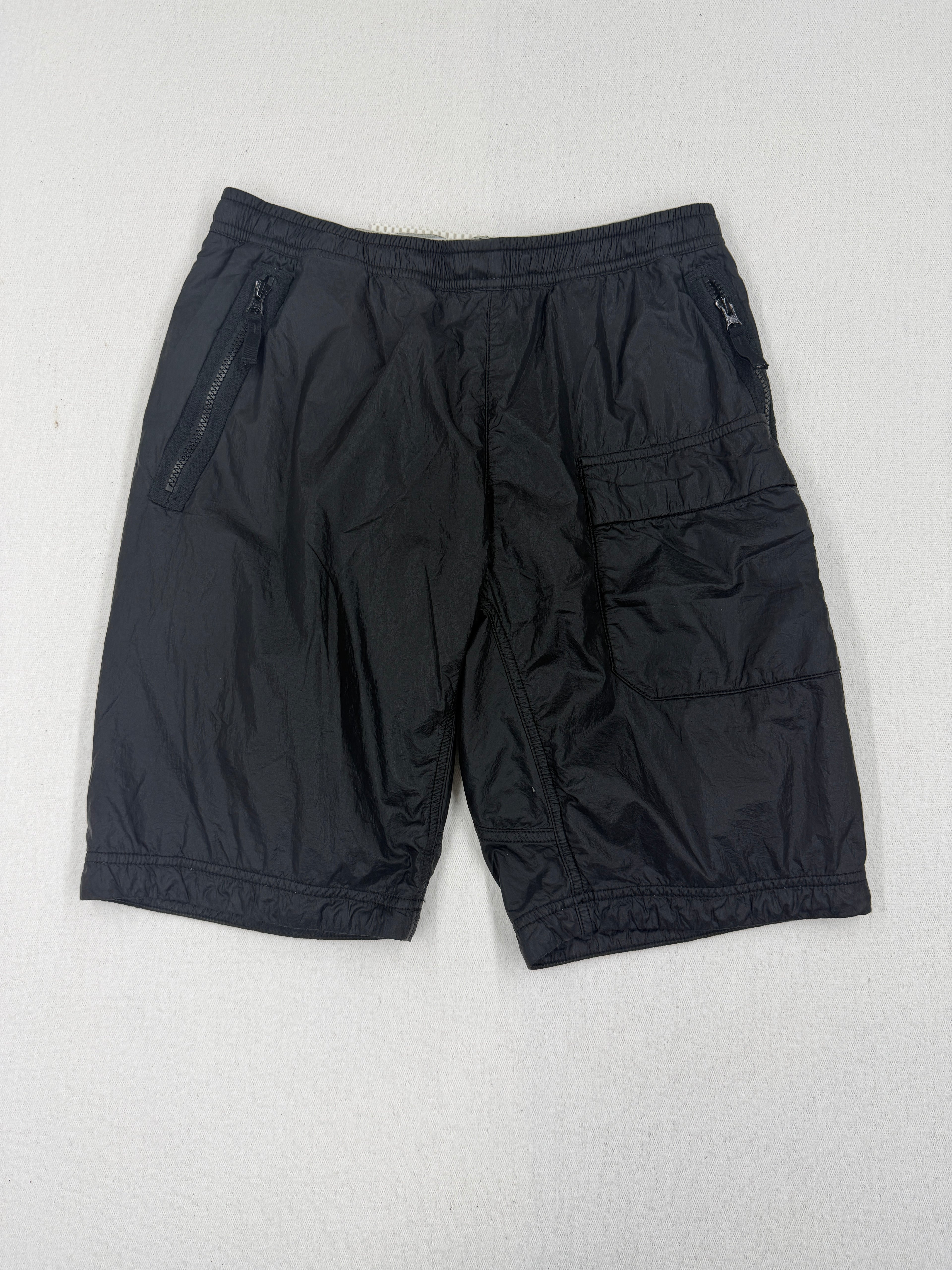 Stone Island Navy Micro Ripstop Nylon Shorts - W30