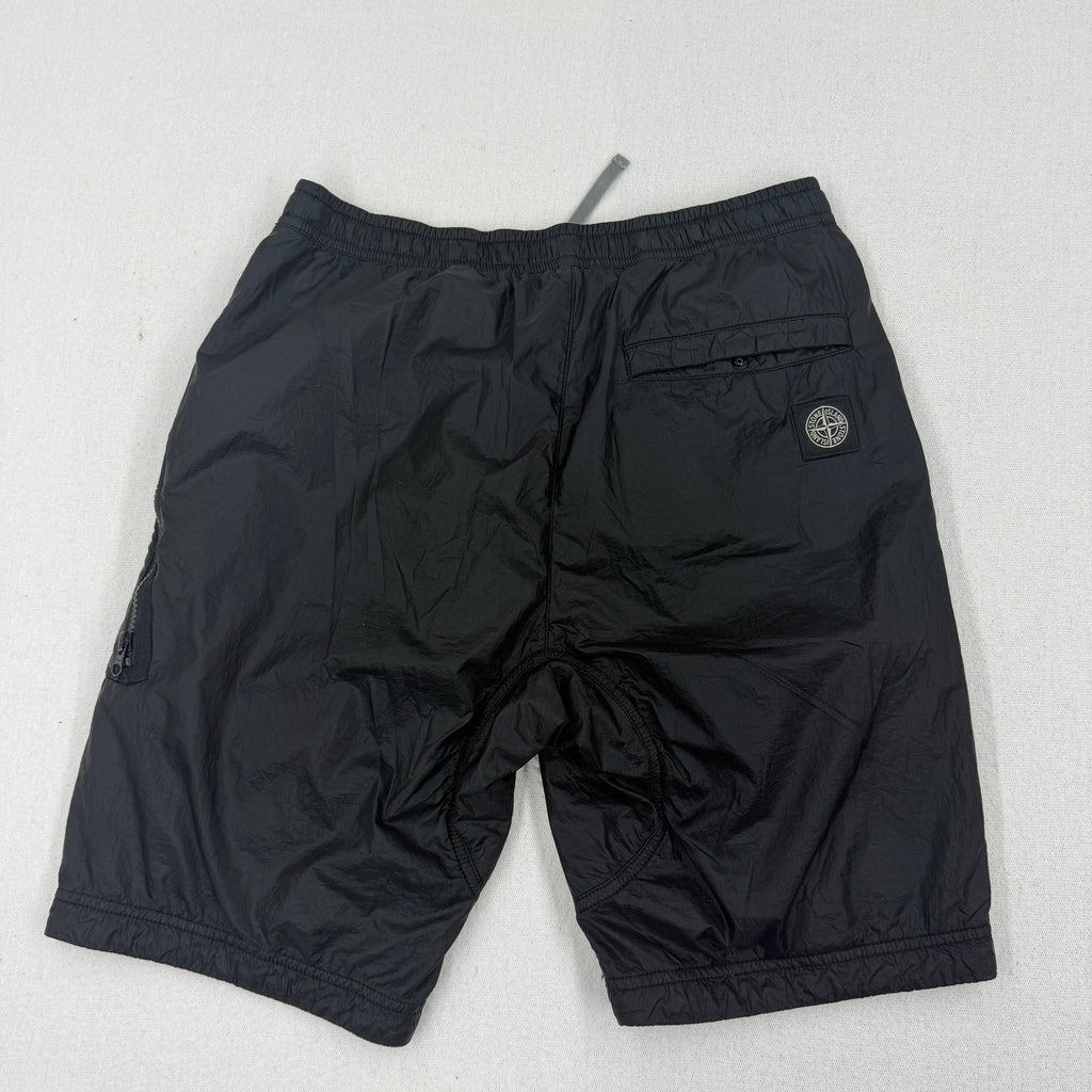 Stone Island Navy Micro Ripstop Nylon Shorts - W30