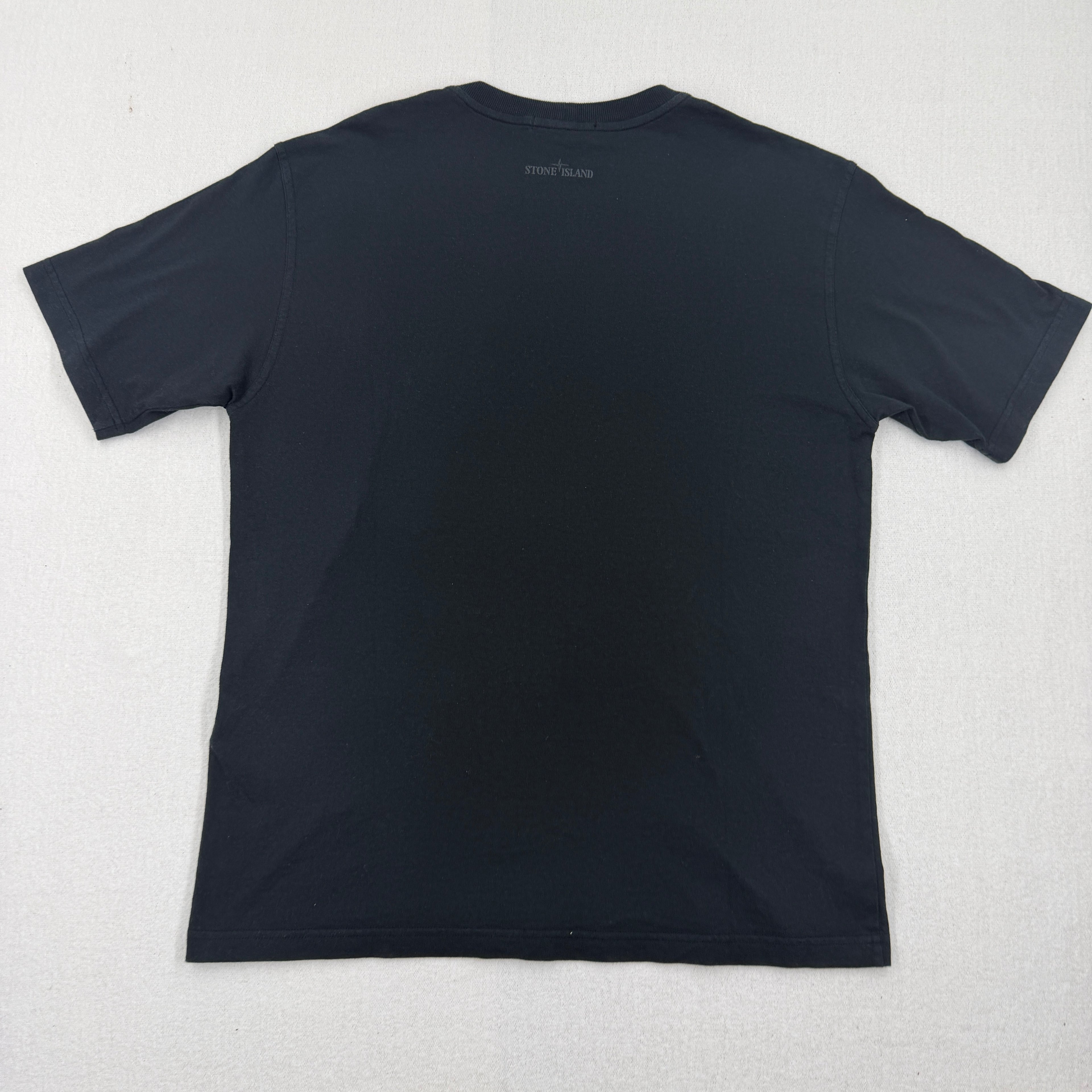 Stone Island Black Utility Pocket T-Shirt - Large