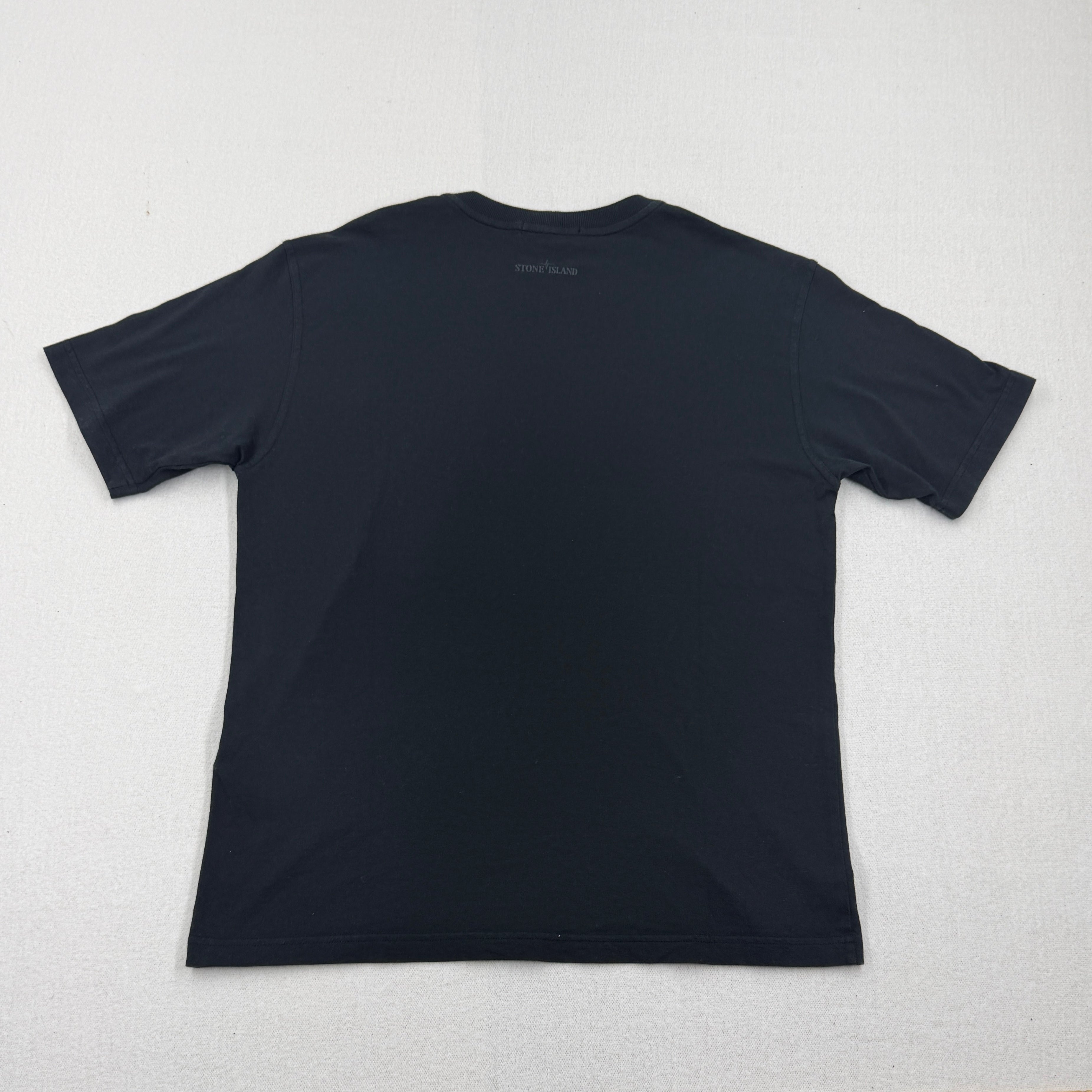 Stone Island Black Utility Pocket T-Shirt - Large