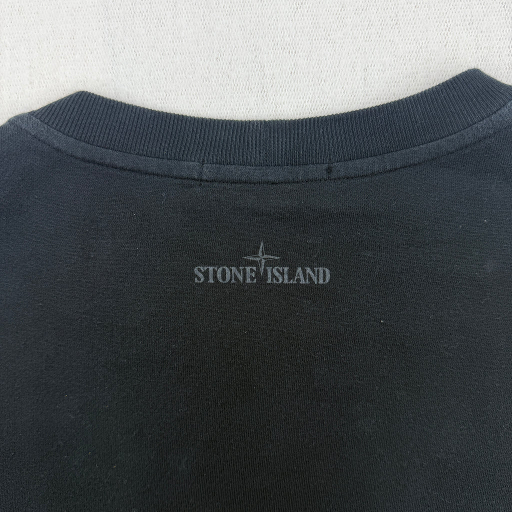 Stone Island Black Utility Pocket T-Shirt - Large