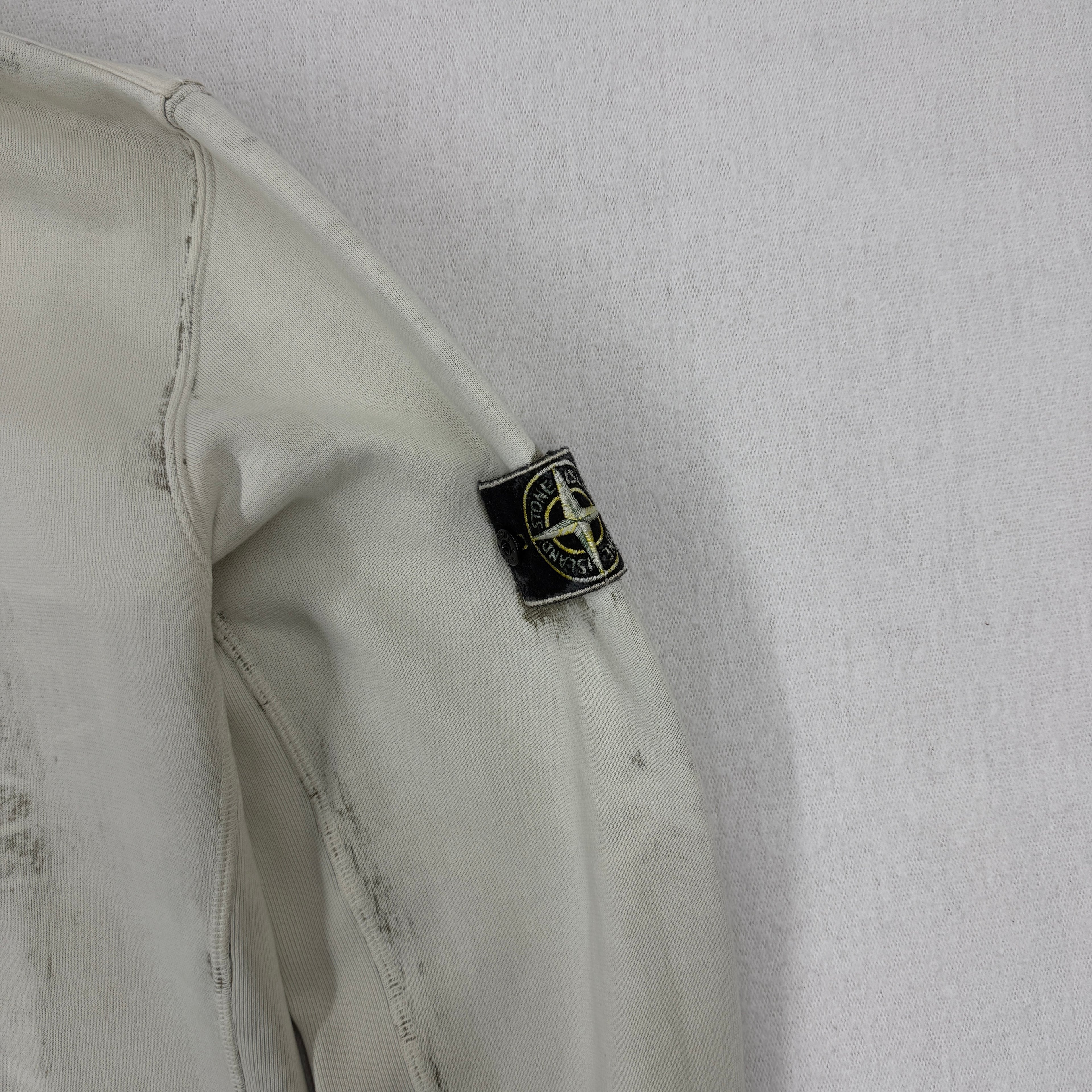 Stone Island Hand Corrosion Crewneck Sweatshirt - Large