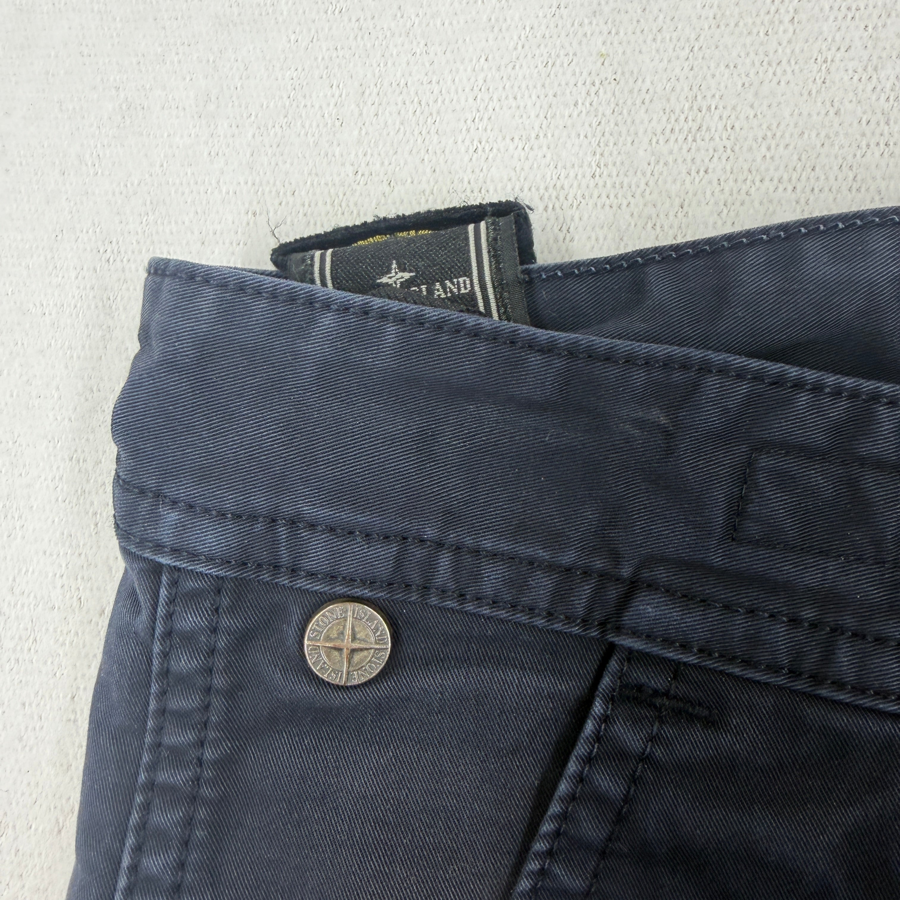 Stone Island Cotton Cargo Trousers - Badge on Back - L (50)