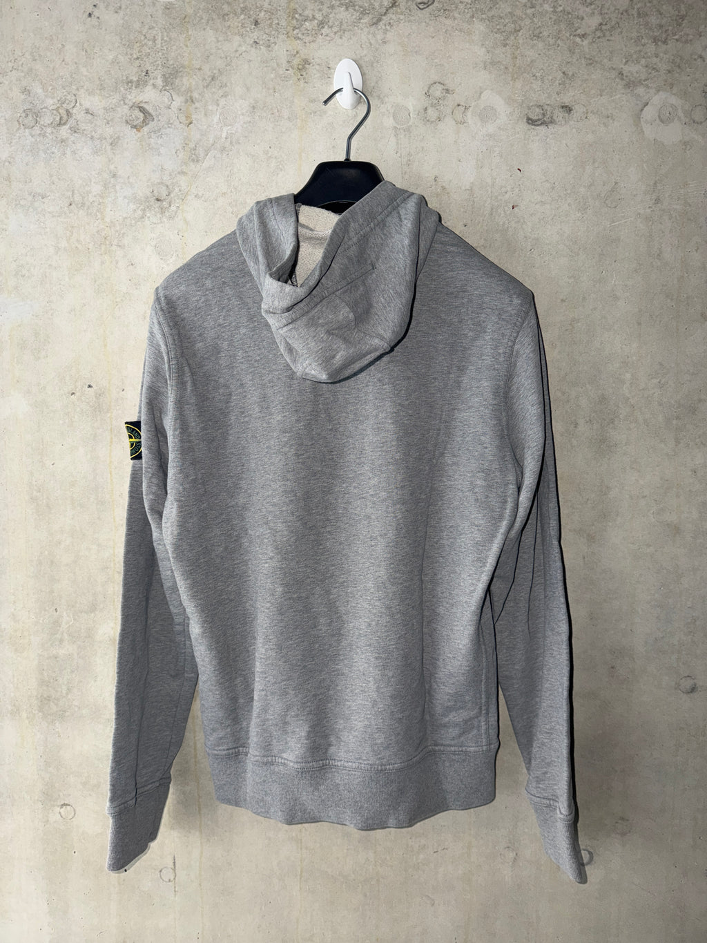Stone Island Asymmetric Half Zip Hoodie - Small