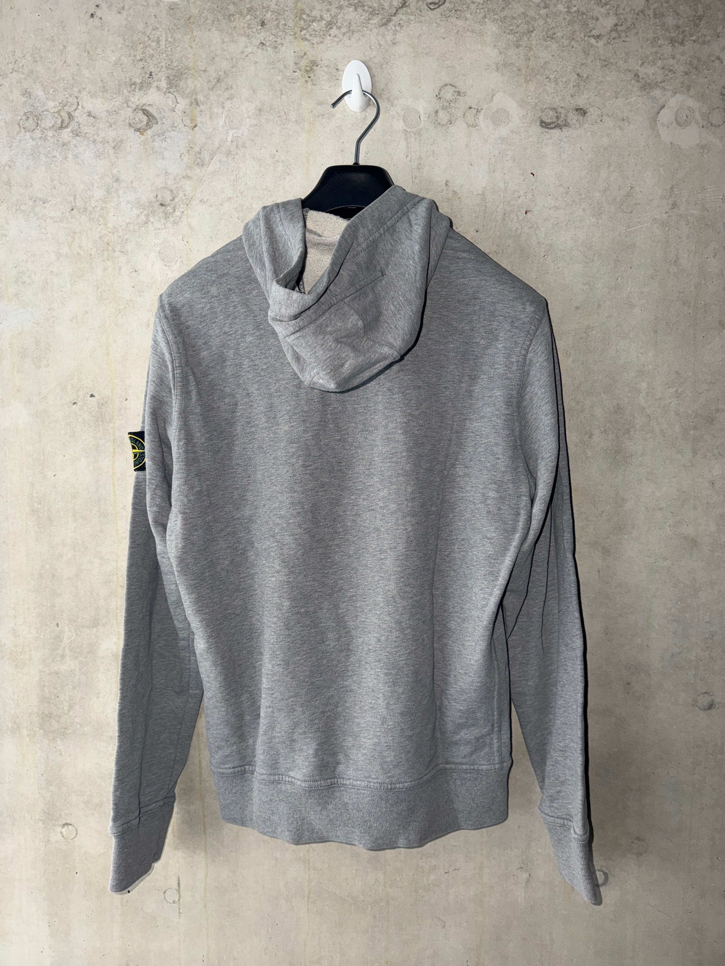 Stone Island Asymmetric Half Zip Hoodie - Small