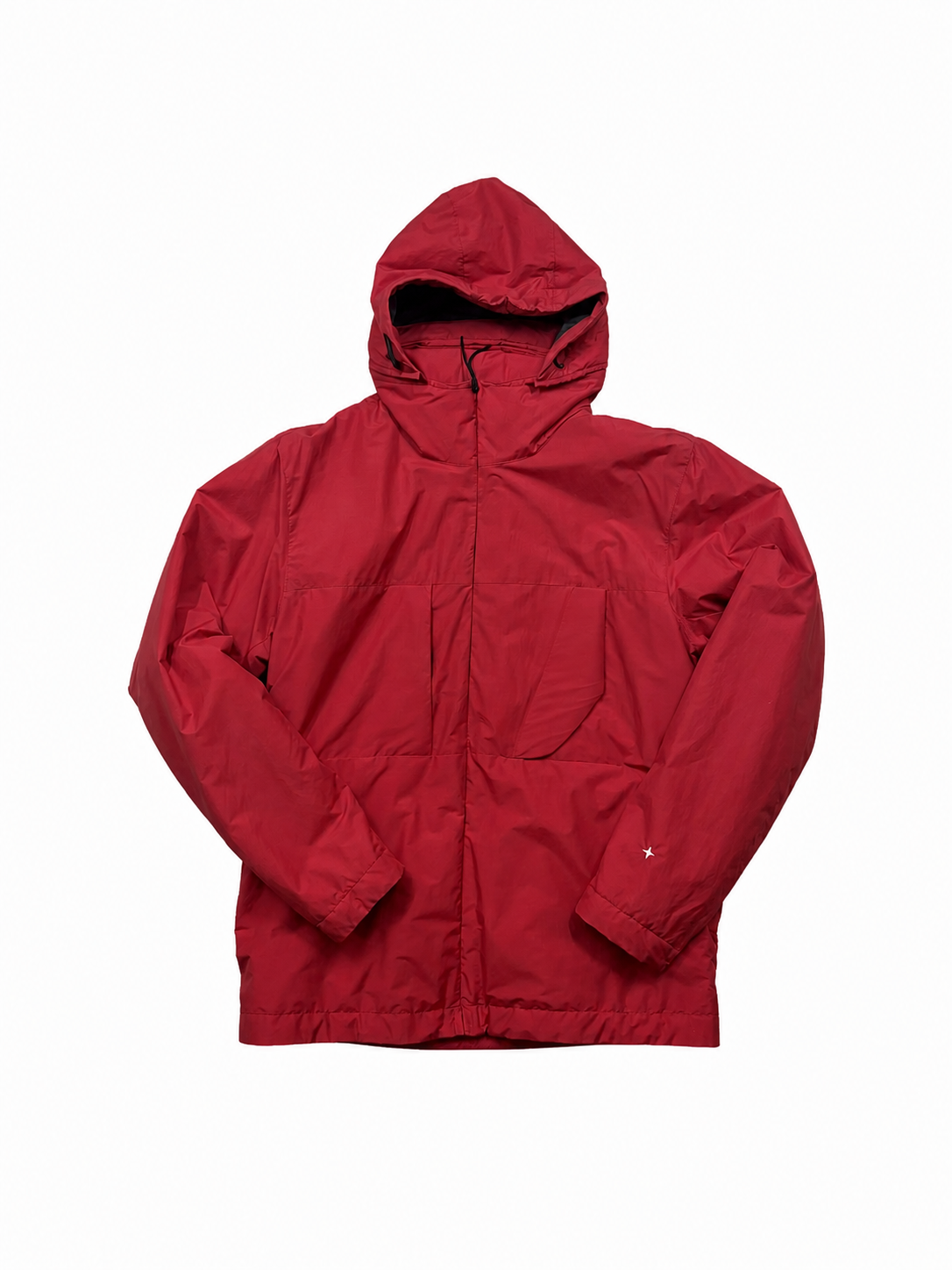 Stone Island AW22 Stellina PrimaLoft jacket in red, front view