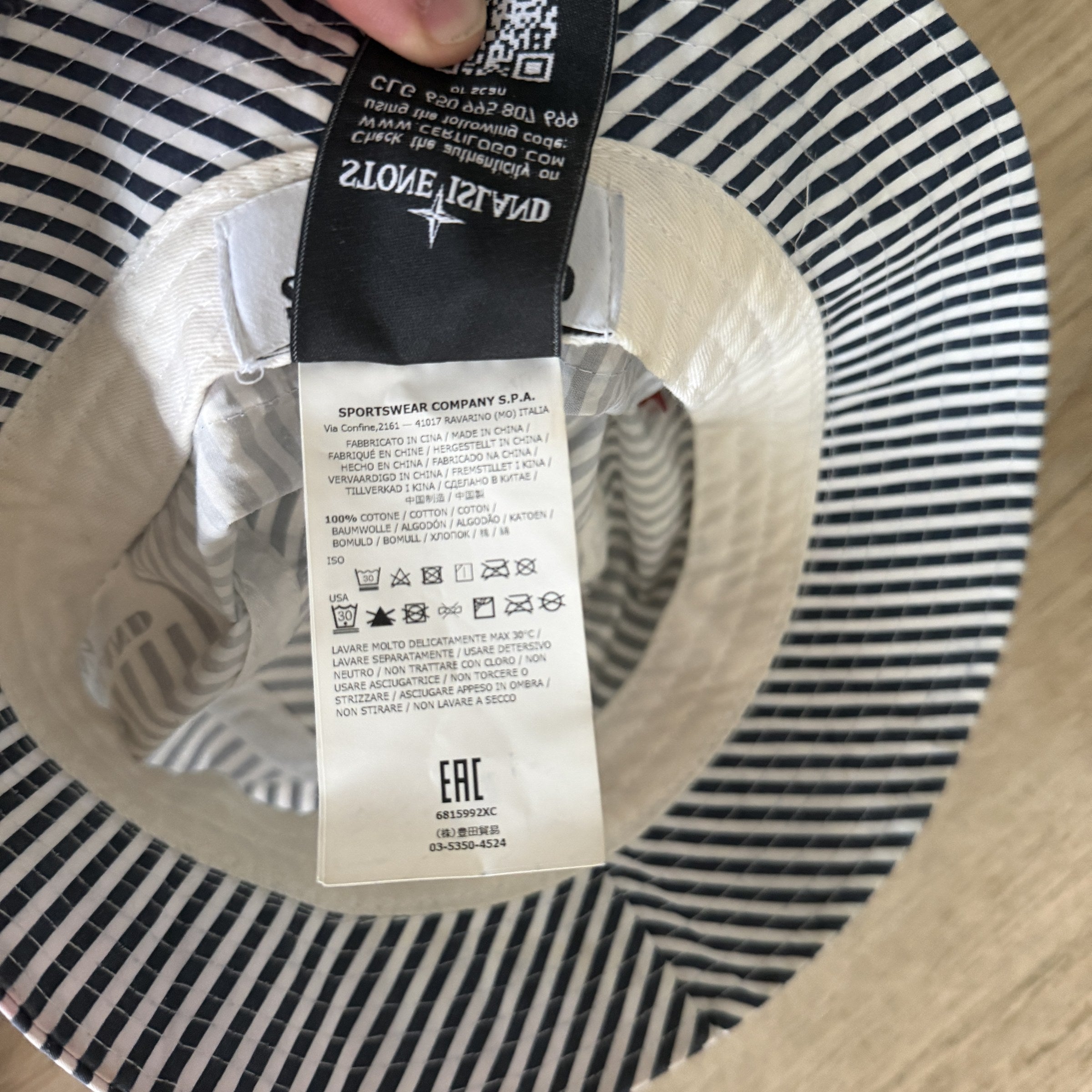 Stone Island Marina Bucket Hat - Large