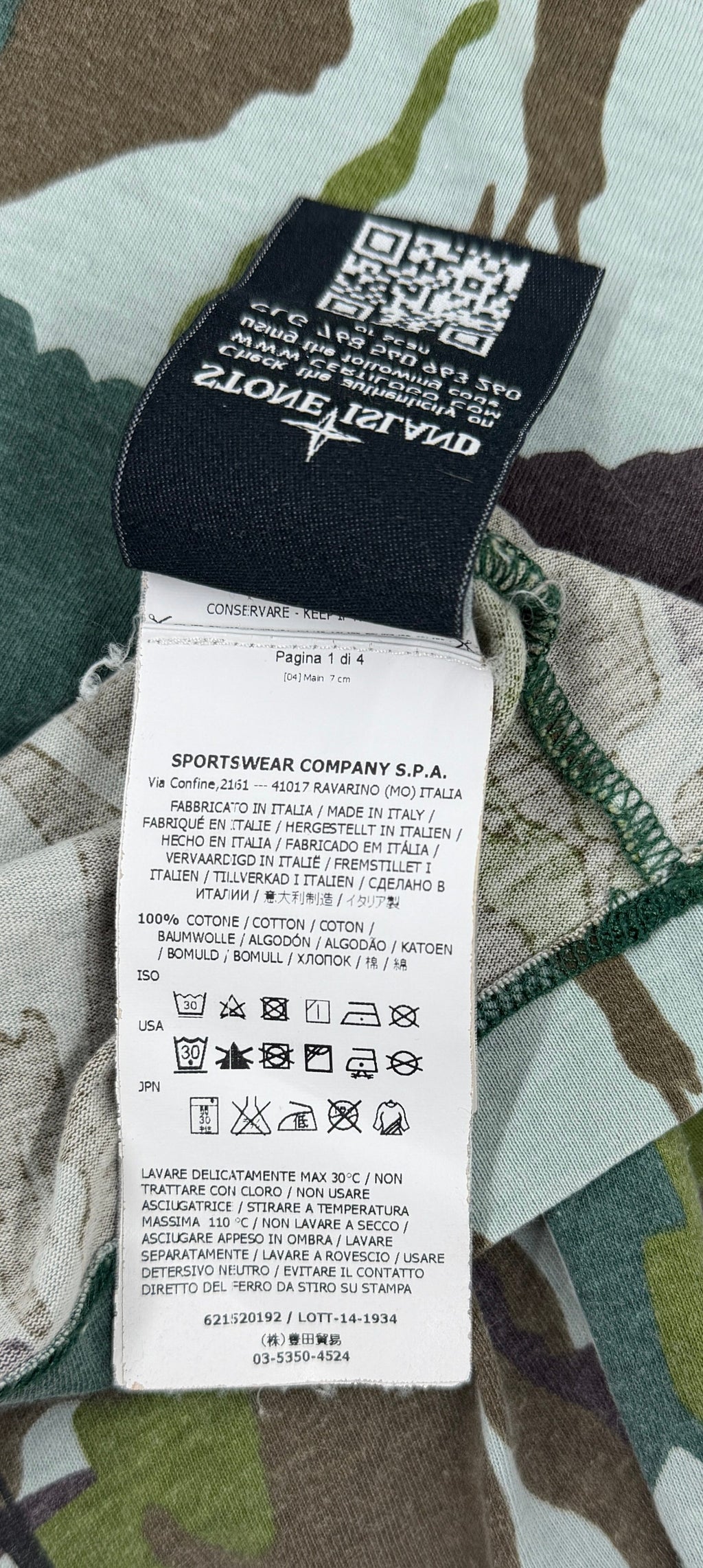 Stone Island Flowing Camo T-Shirt — detail