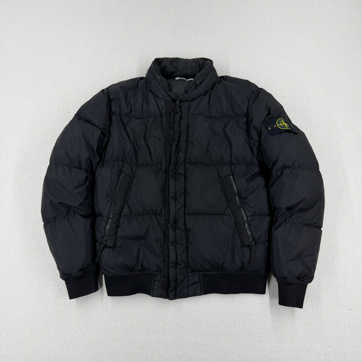 Stone Island AW17 Garment Dyed Crinkle Reps NY Down Jacket — front