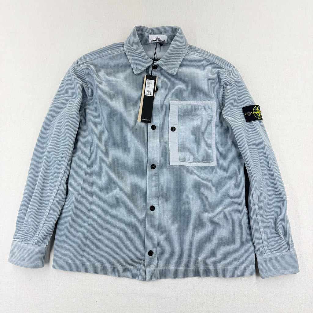 Stone Island Corduroy Organic Cotton Overshirt — front