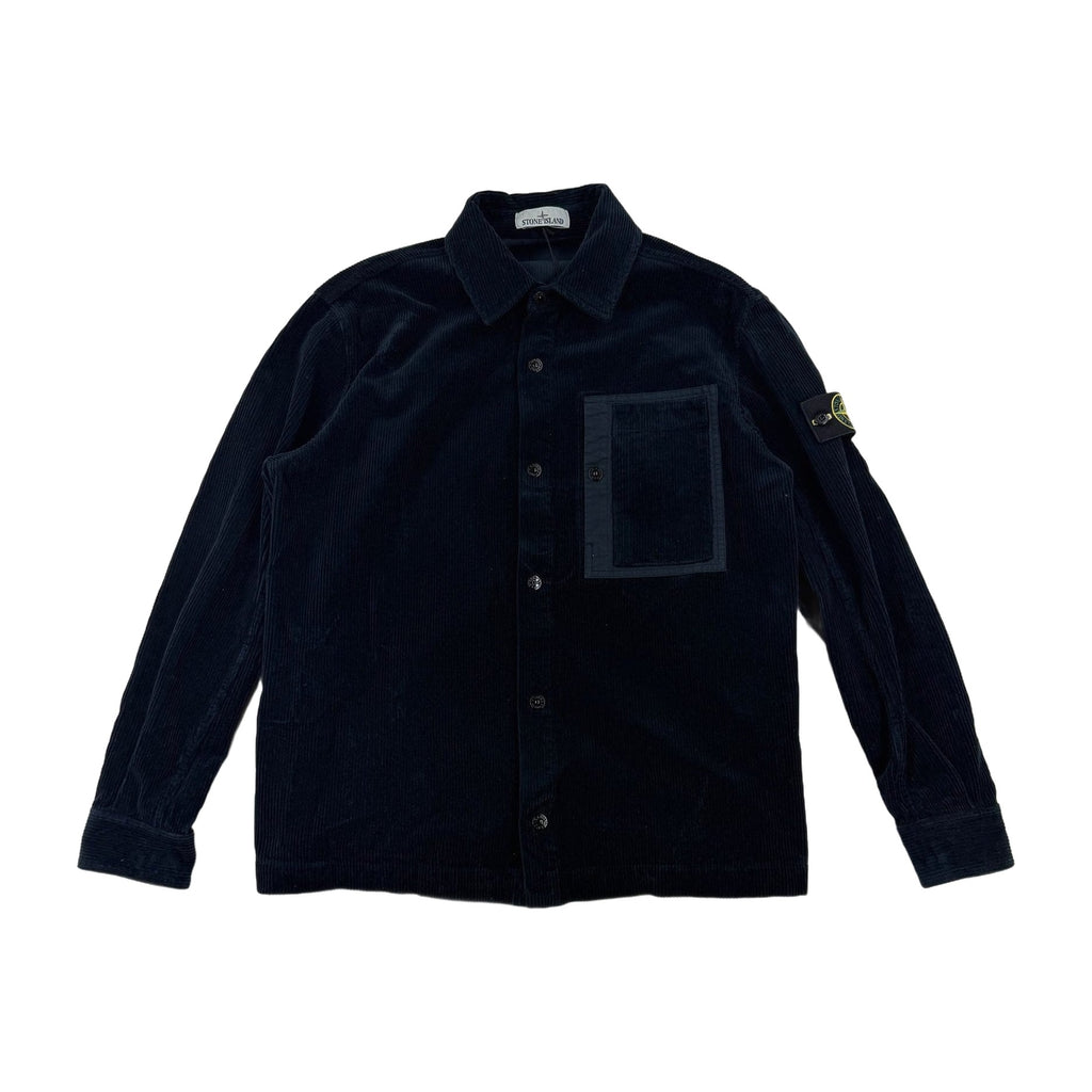 Stone Island AW26 Corduroy Organic Cotton Overshirt — front