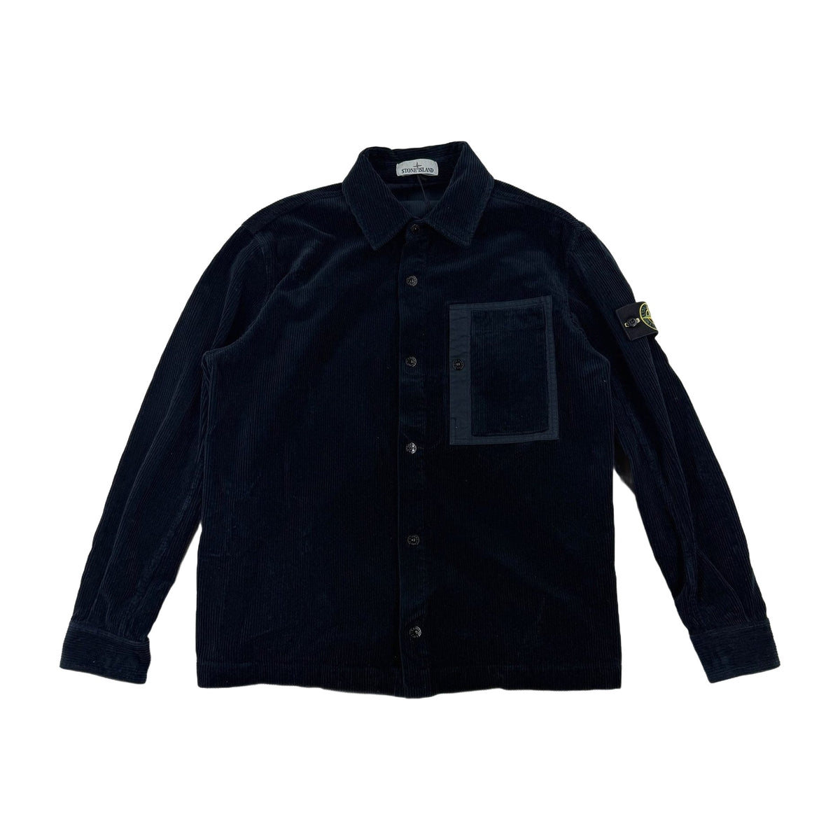 Stone Island AW26 Corduroy Organic Cotton Overshirt — front