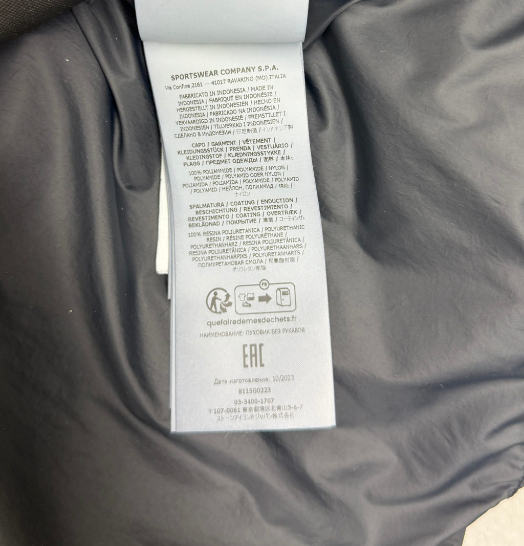 Stone Island Crinkle Reps R-NY Down Vest — detail