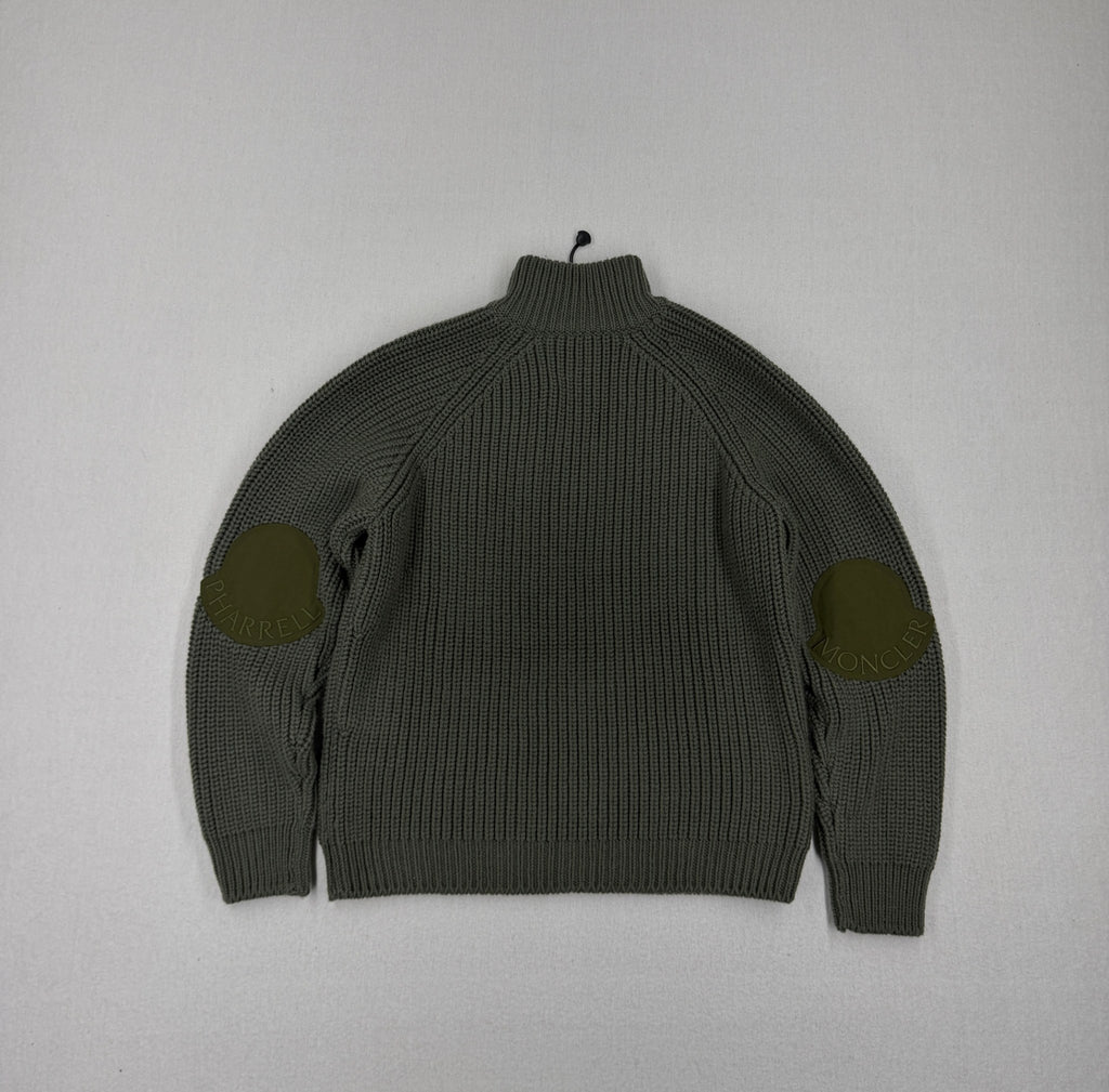 Moncler X Pharrel Williams "Ciclista Tricot" Half Zip Knit AW23 — back