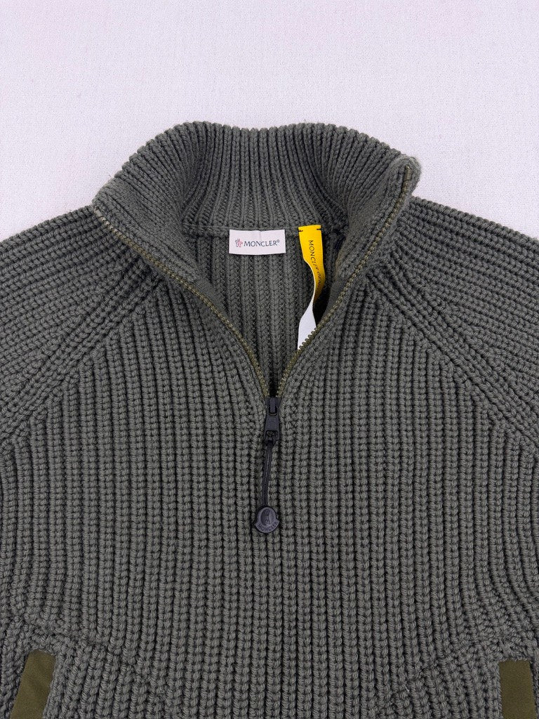 Moncler X Pharrel Williams "Ciclista Tricot" Half Zip Knit AW23 — detail