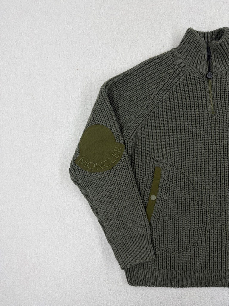 Moncler X Pharrel Williams "Ciclista Tricot" Half Zip Knit AW23 — detail